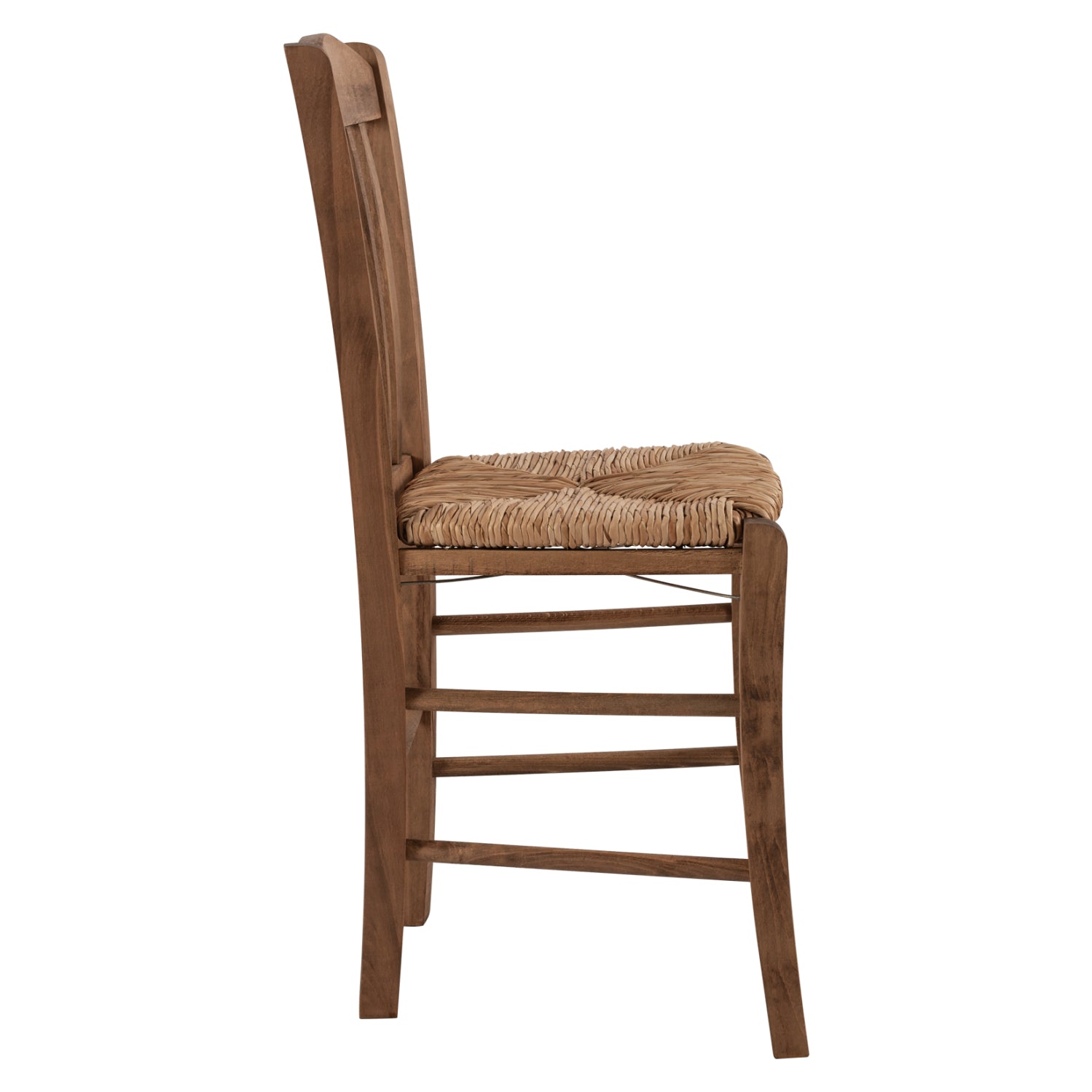 Традиционен стол Монте цвят орех/ слама