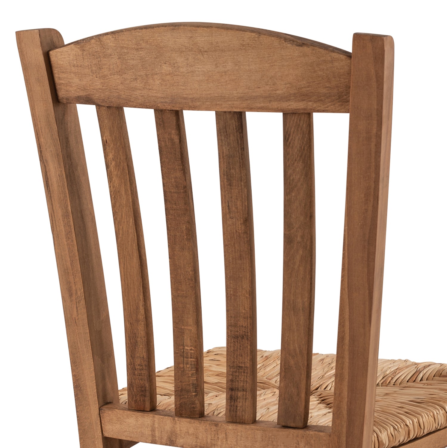 Традиционен стол Монте цвят орех/ слама