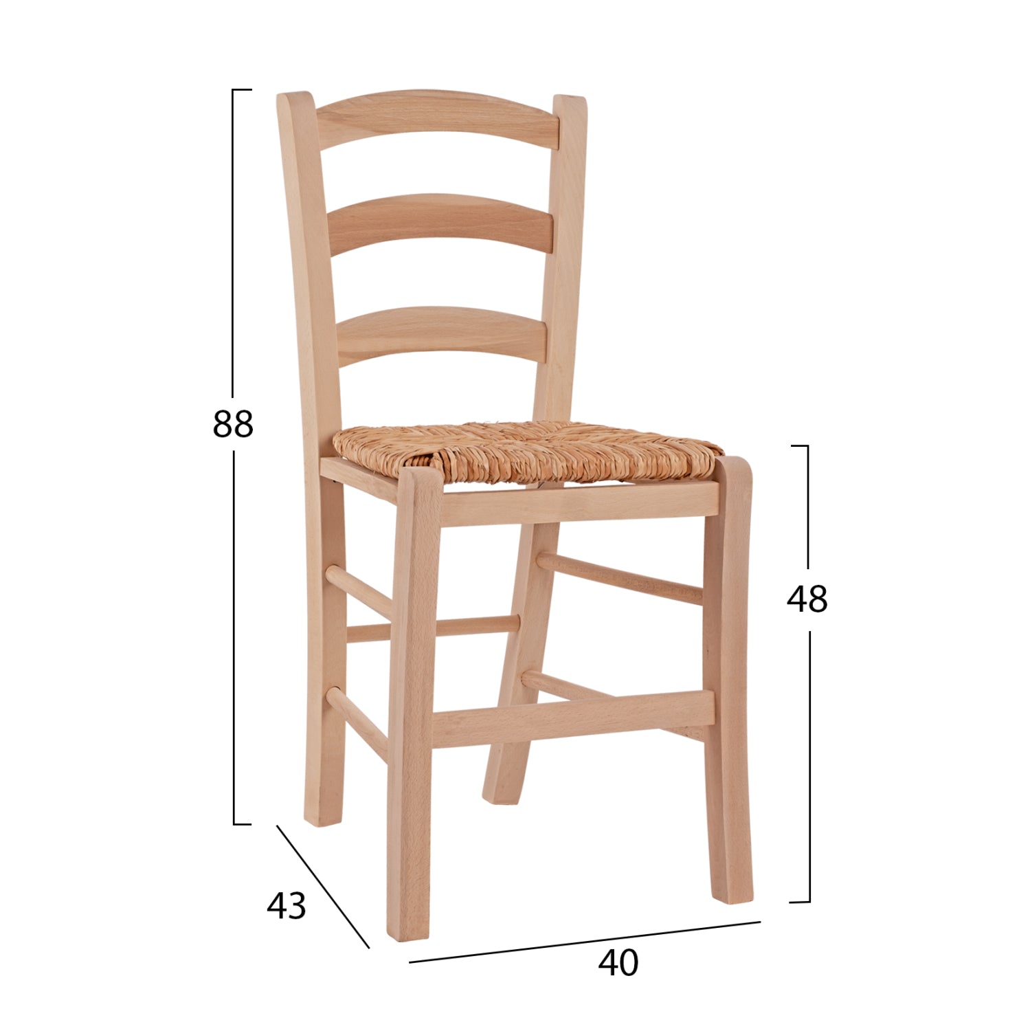 Стол Парос не боядисана конструкция - натурал