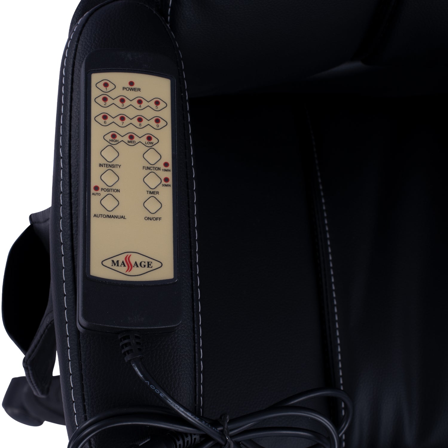 Офис стол Thorin с масаж черен 62x70x127y см.