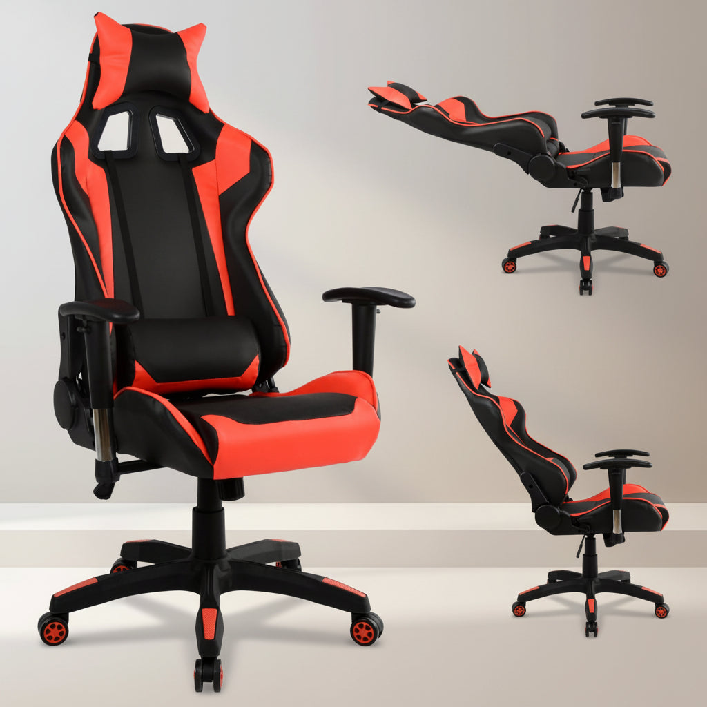 Геймърски стол Зейн/червен  67x70x134