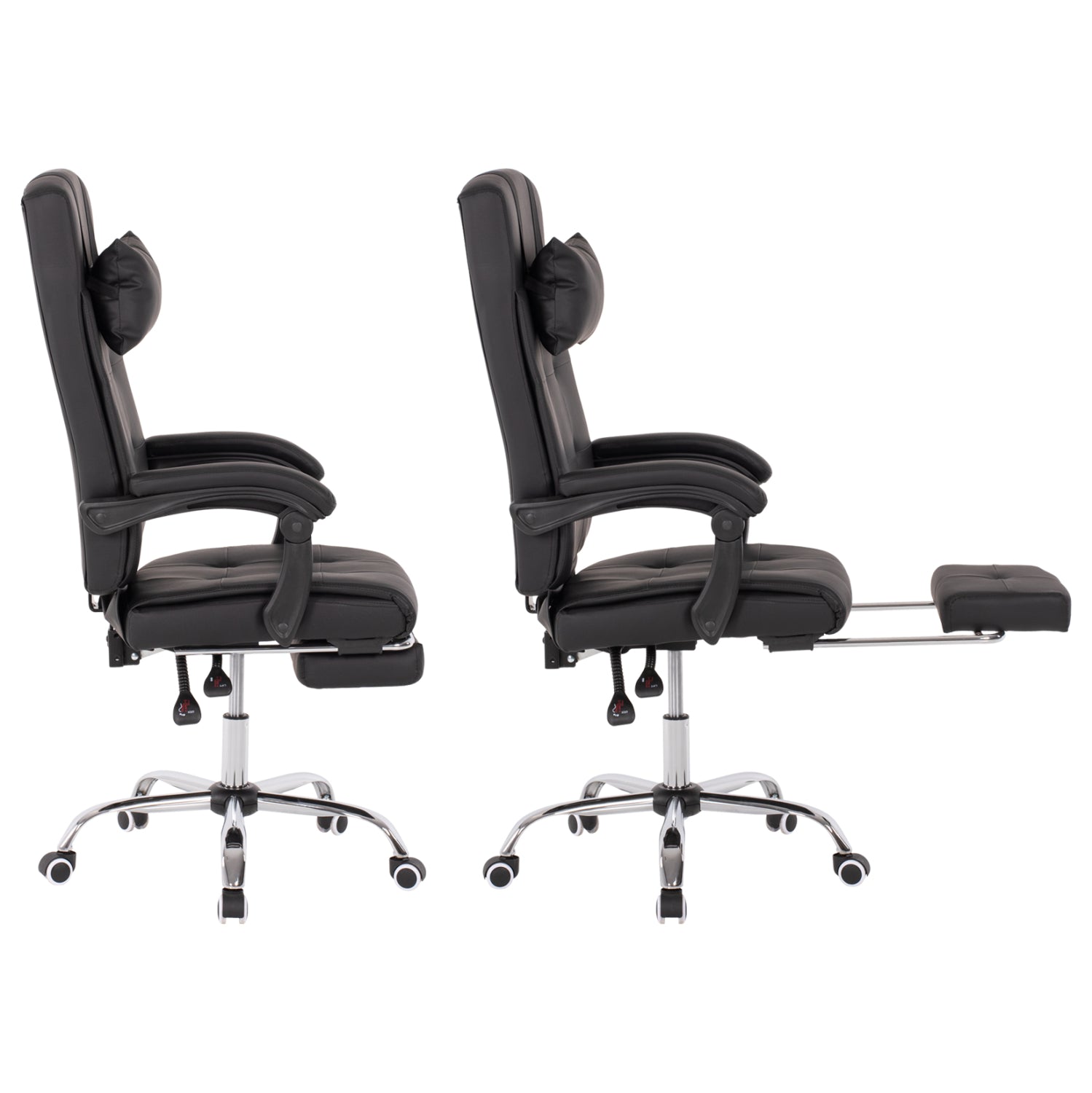 Офис стол  EXECUTIVE черен цвят  58x71x128см