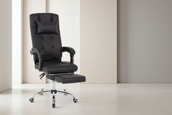 Офис стол  EXECUTIVE черен цвят  58x71x128см