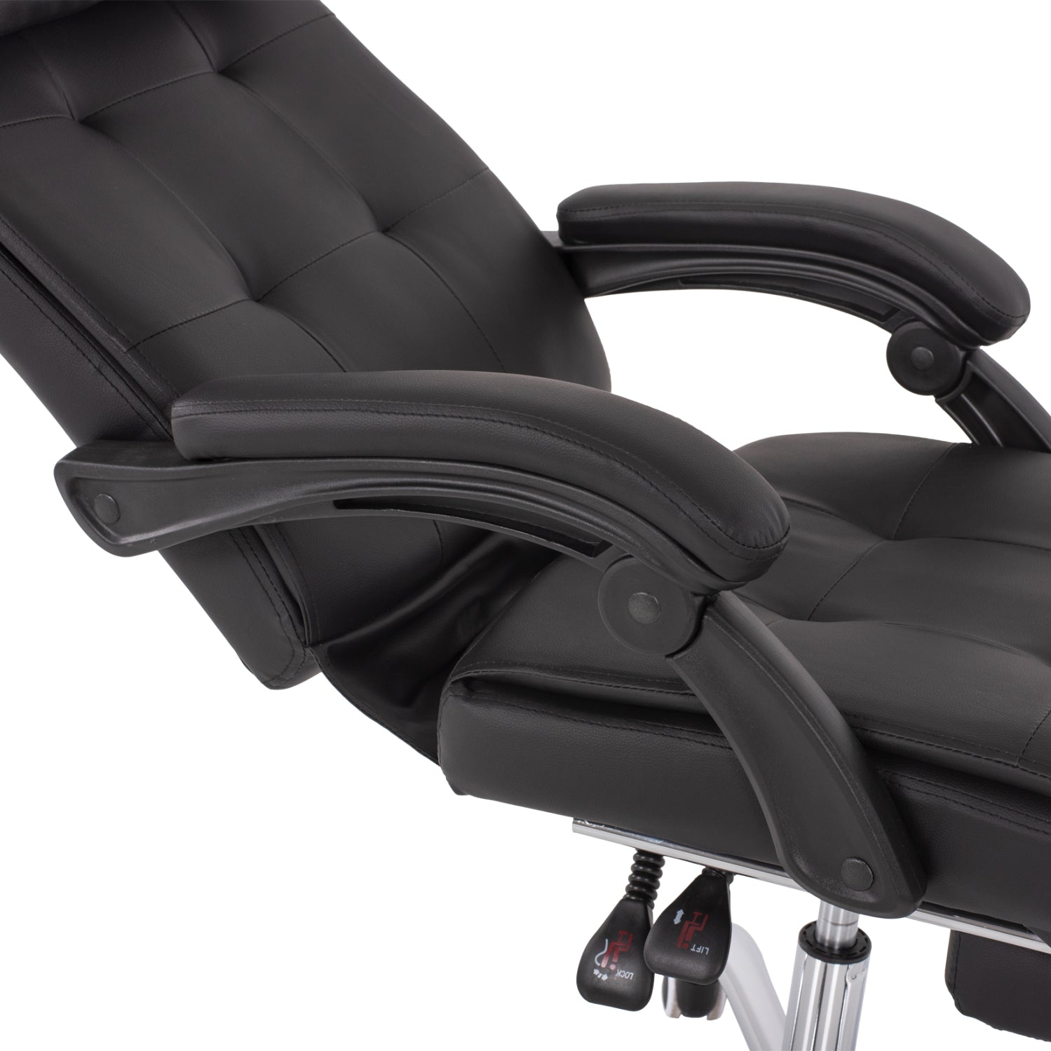 Офис стол  EXECUTIVE черен цвят  58x71x128см