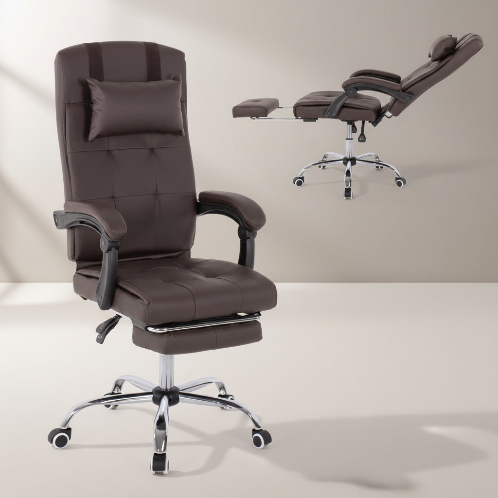 Офис стол EXECUTIVE кафяв цвят 58x71x128см