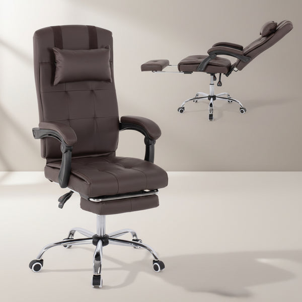 Офис стол EXECUTIVE кафяв цвят 58x71x128см