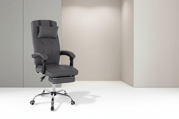 Офис стол EXECUTIVE  сив цвят 58x71x128см