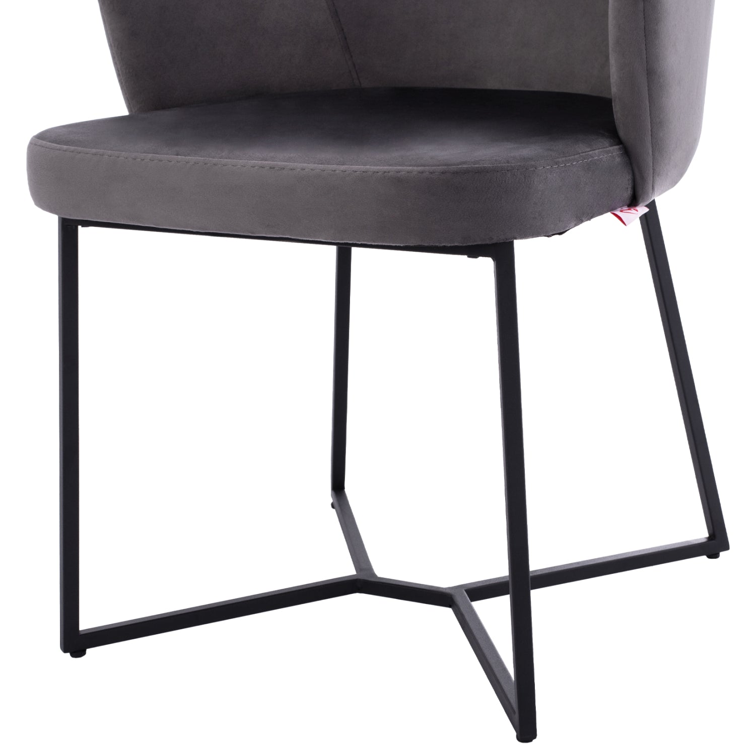 Комплект за хранене 7 части mdf маса с фурнир от орех и столове triana grey