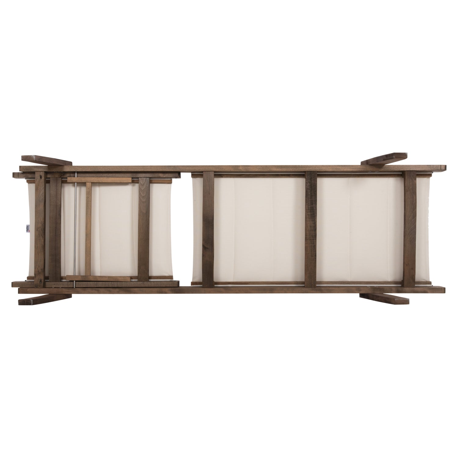 Шезлонг MILOS цвят орех-екрю  204x65x31,5-92,5