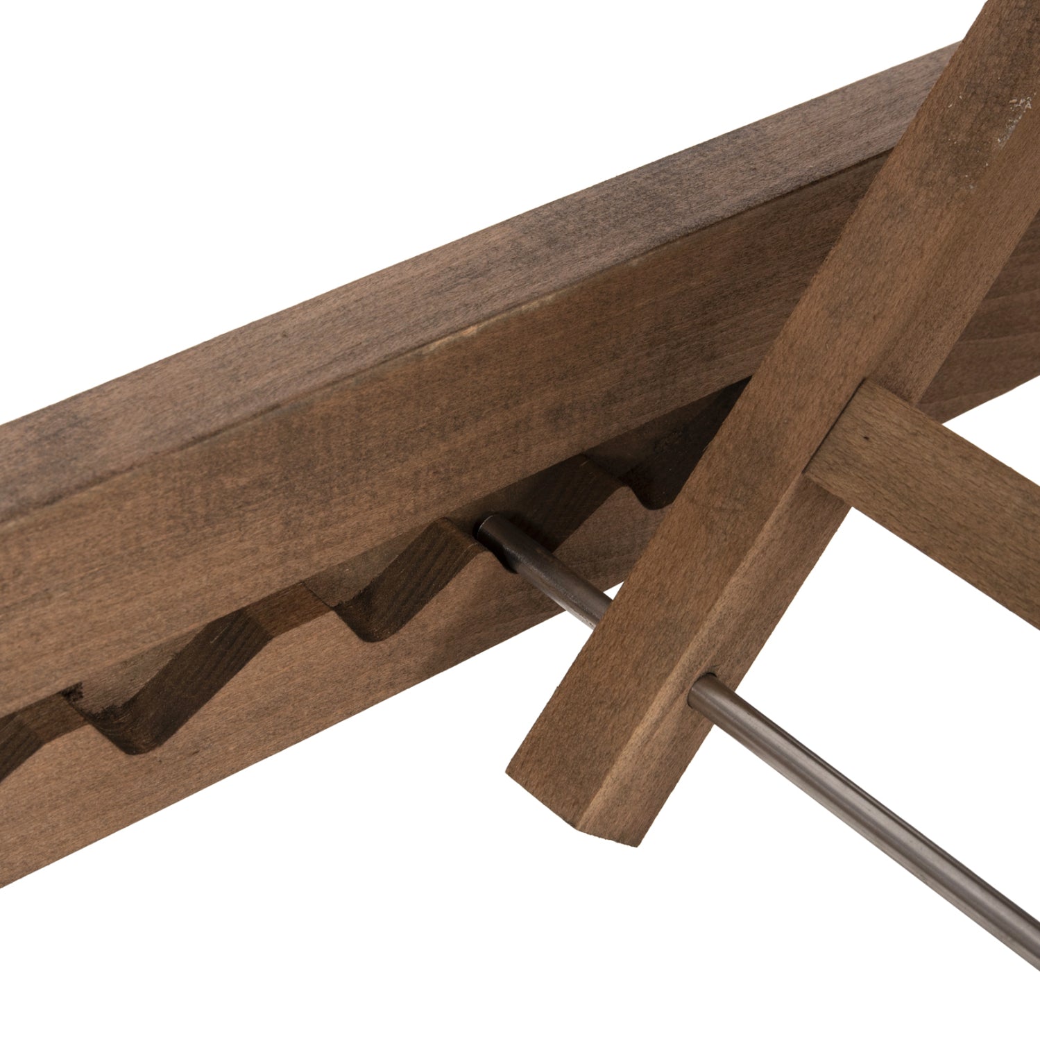 Шезлонг MILOS цвят орех-екрю  204x65x31,5-92,5