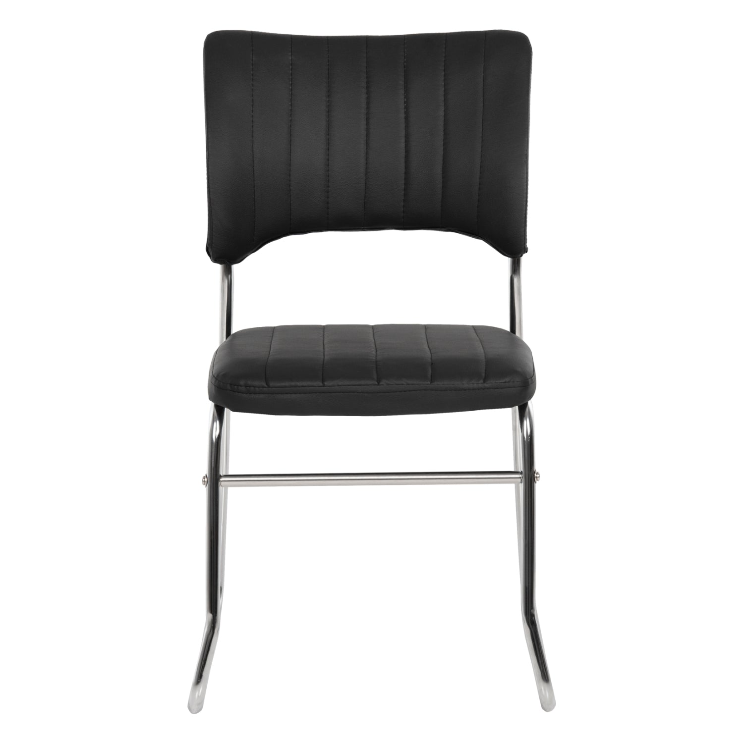 Посетителски стол  QUENTI черен цвят  47x54x84 см.