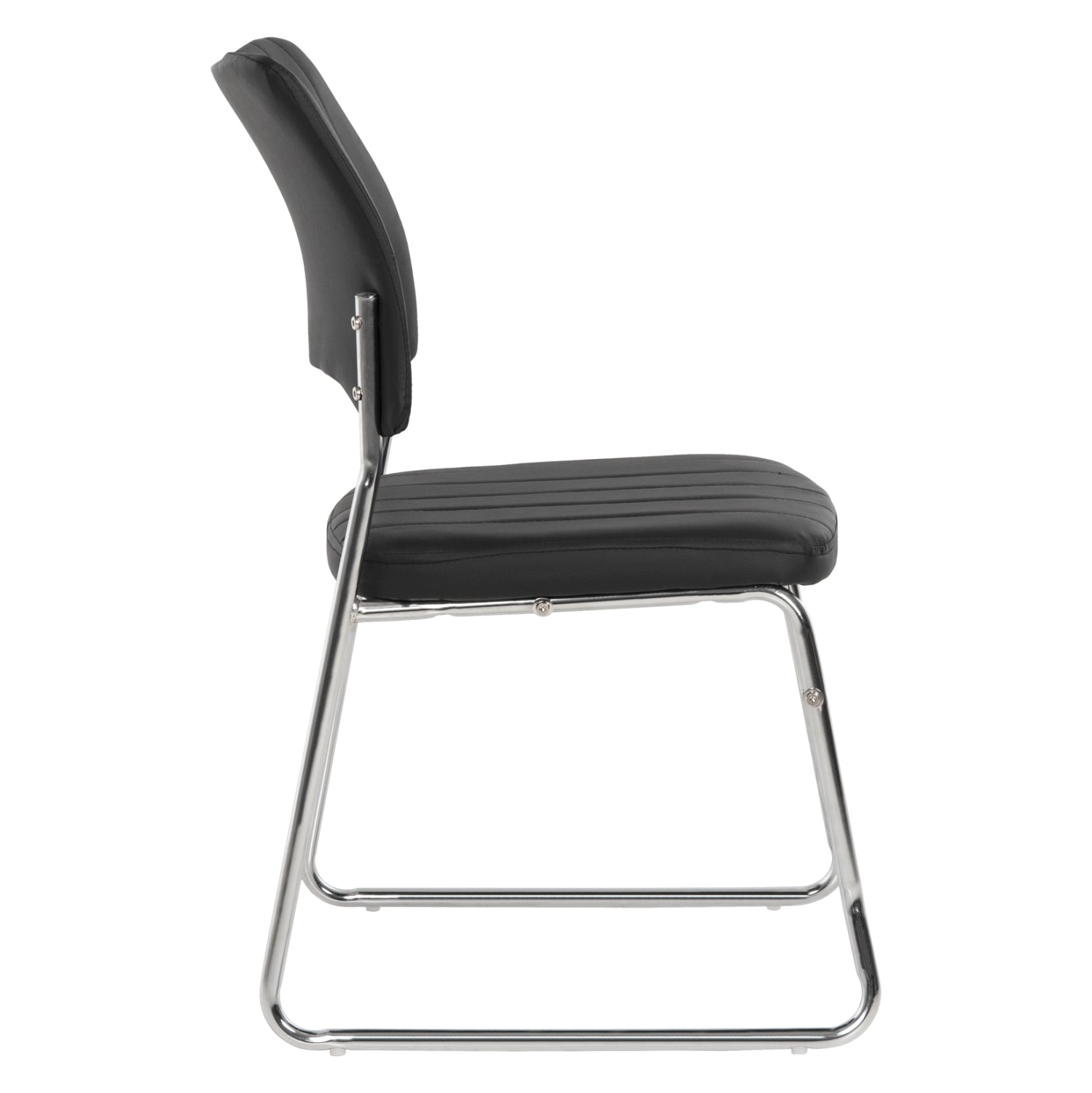 Посетителски стол  QUENTI черен цвят  47x54x84 см.