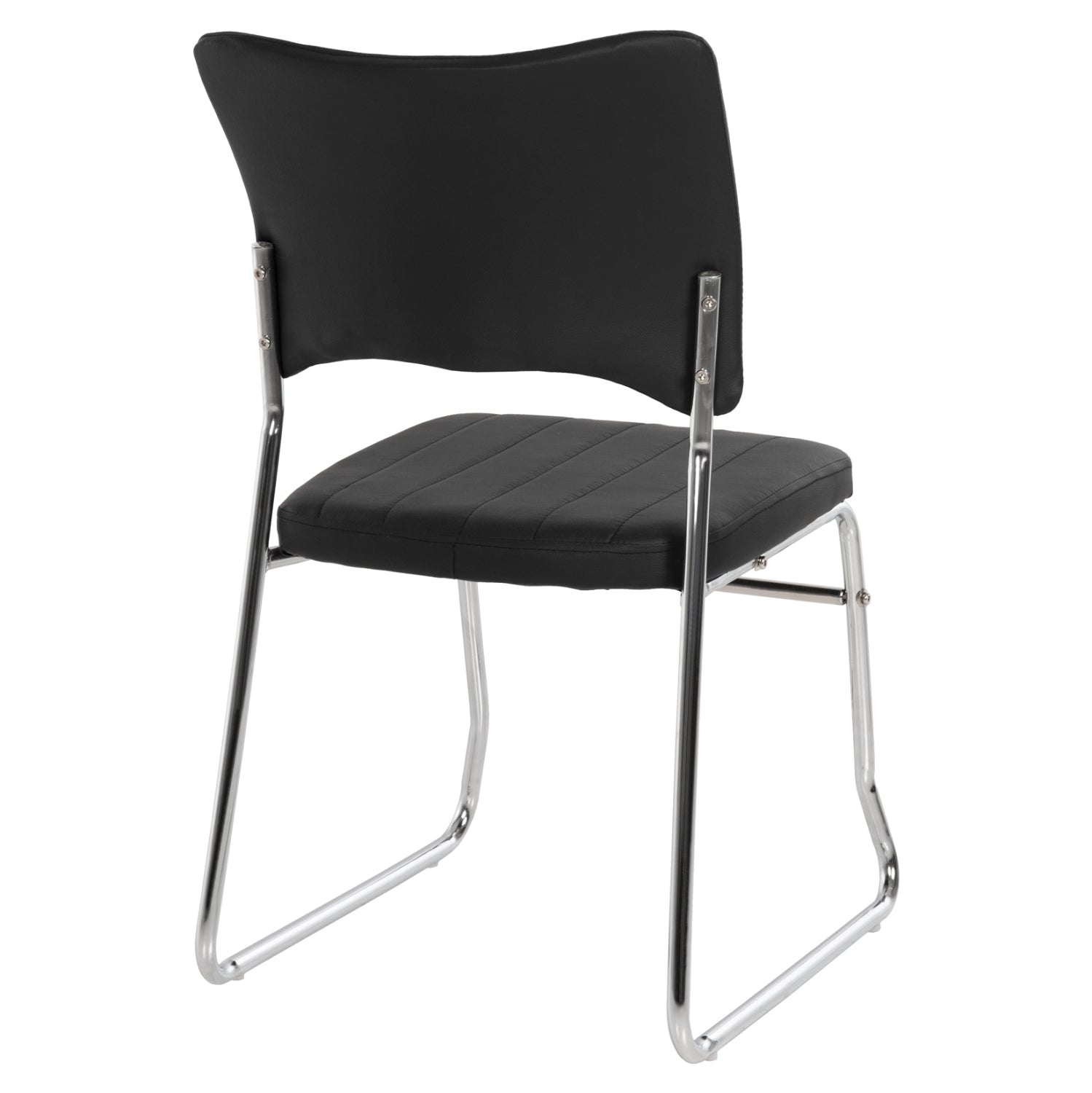 Посетителски стол  QUENTI черен цвят  47x54x84 см.