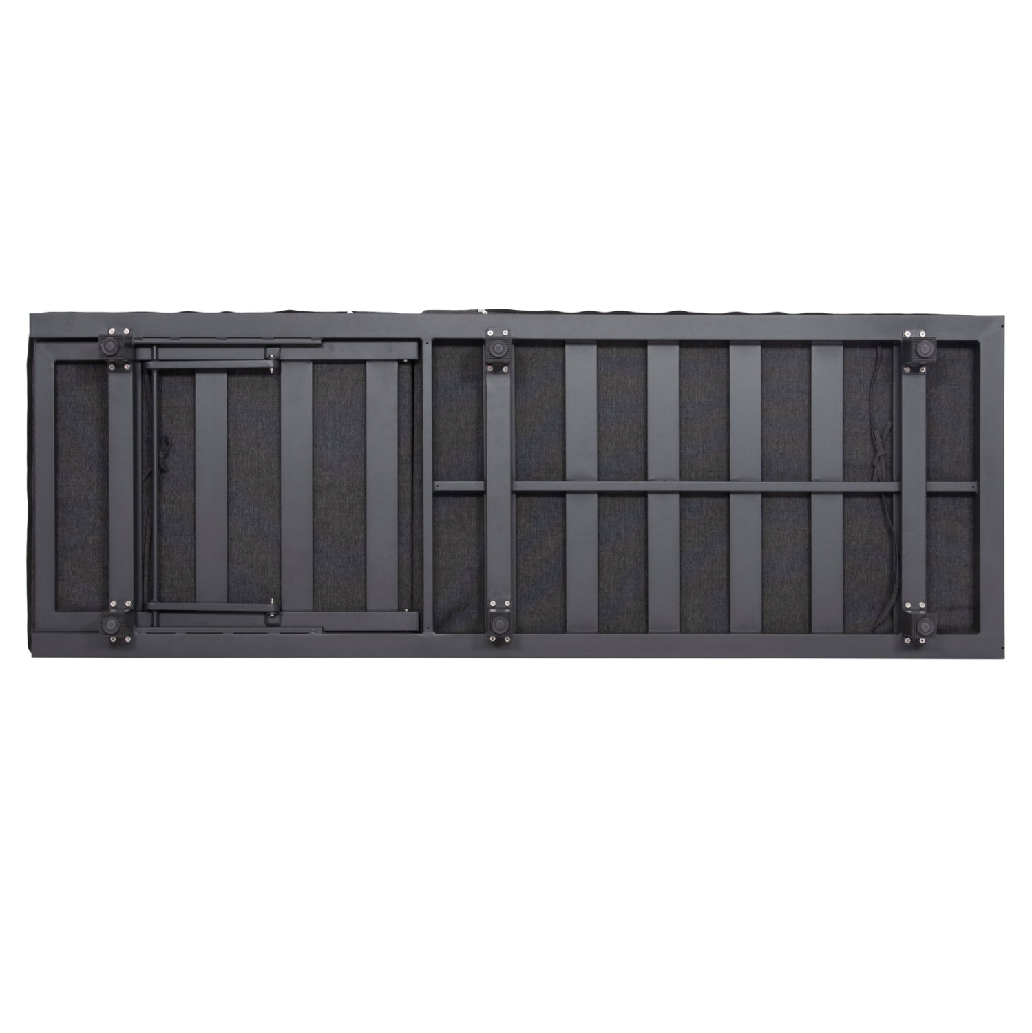 Професионален шезлонг Джейси цвят антрацит-сива възглавница 200x71x36-95см