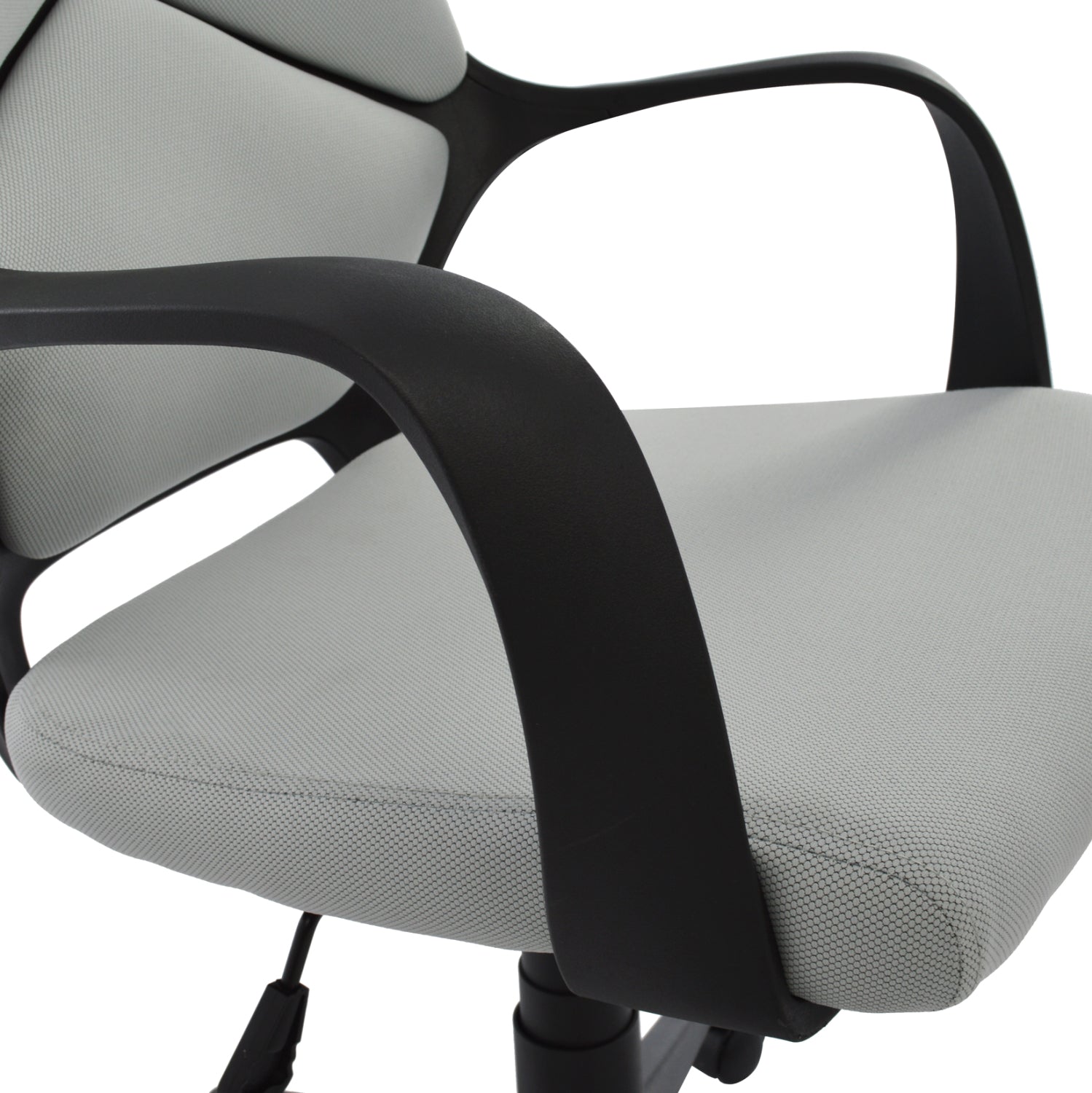 Офис стол Anivia сива и черна рамка 64x61x127 см