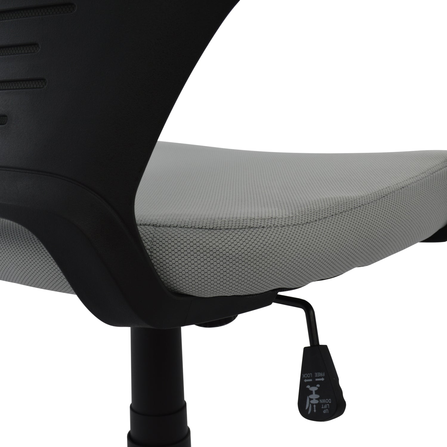 Офис стол Anivia сива и черна рамка 64x61x127 см