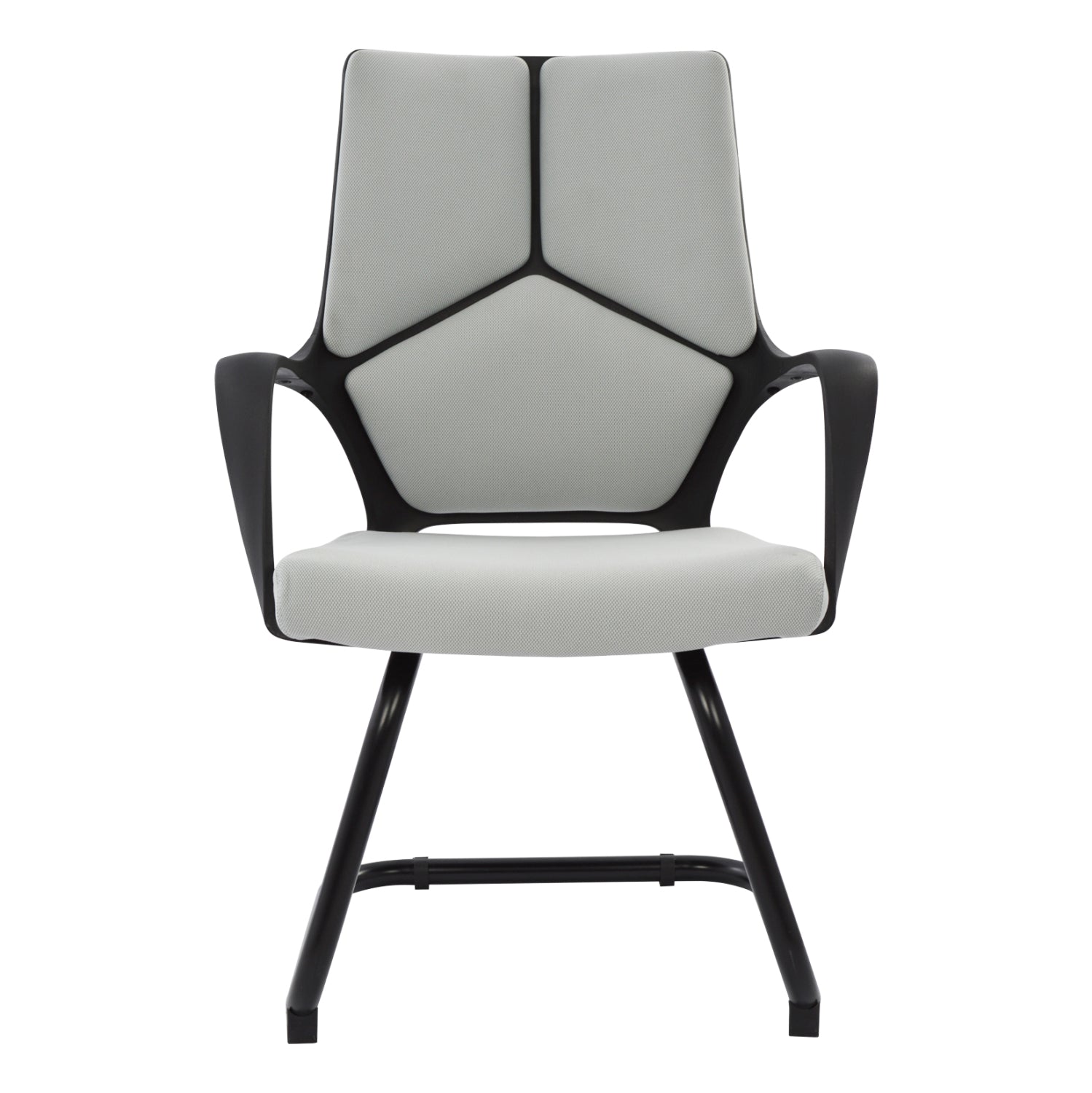 Посетителски стол CENTRIC сив-черен цвят  64x60x94,5см.