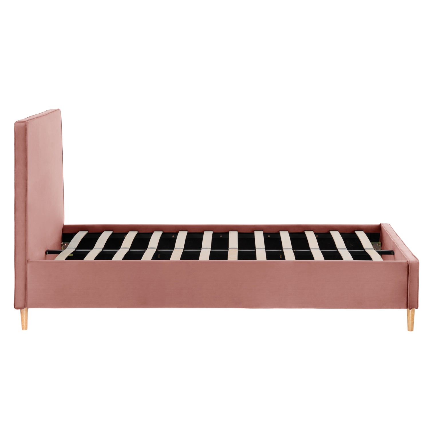 Полудвойно легло с матрак maylin dusty pink velvet -- матрак 120x200см