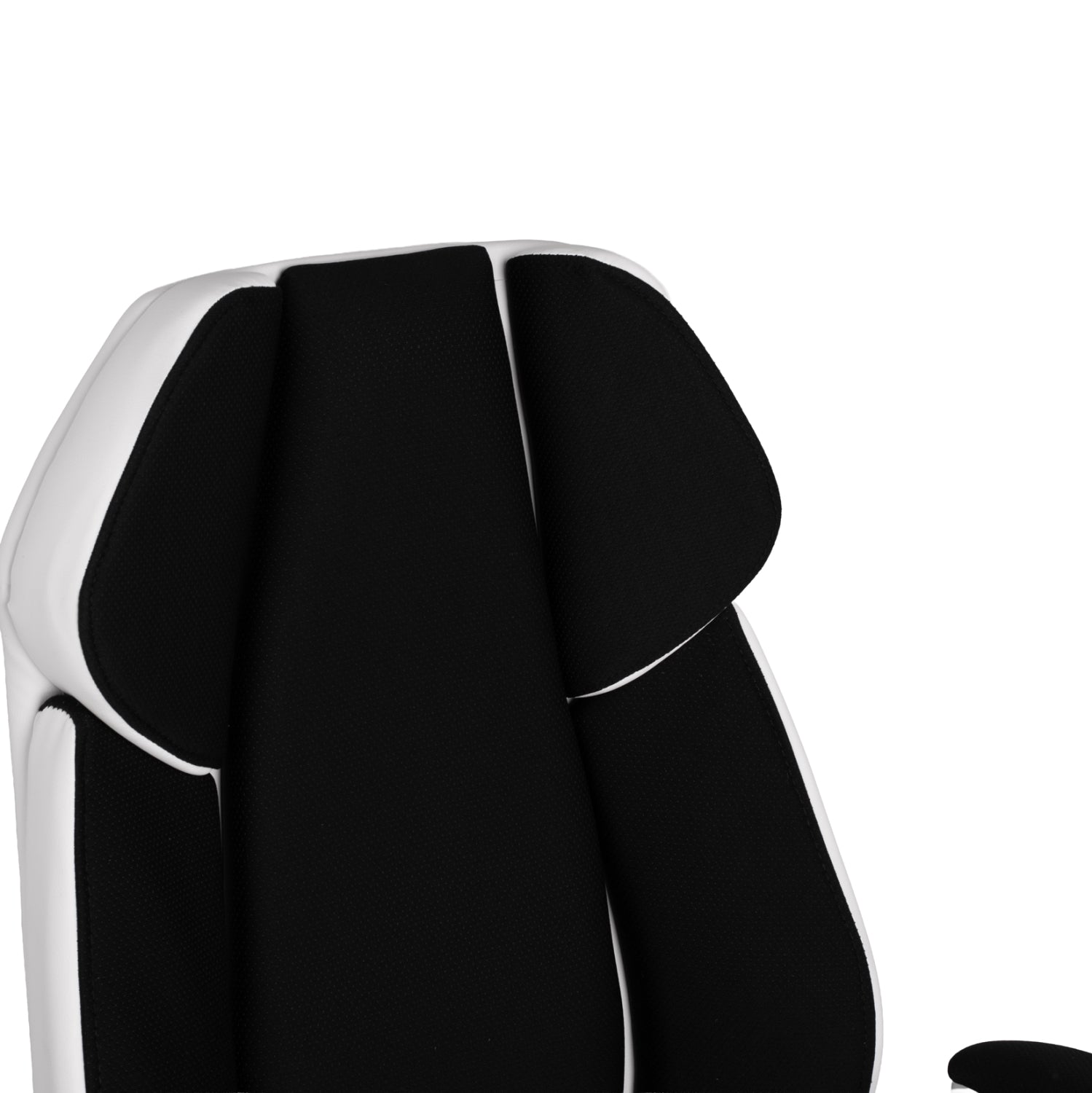 Посетителски стол  ZAHARA бял-черен цвят 66,5x63x108см