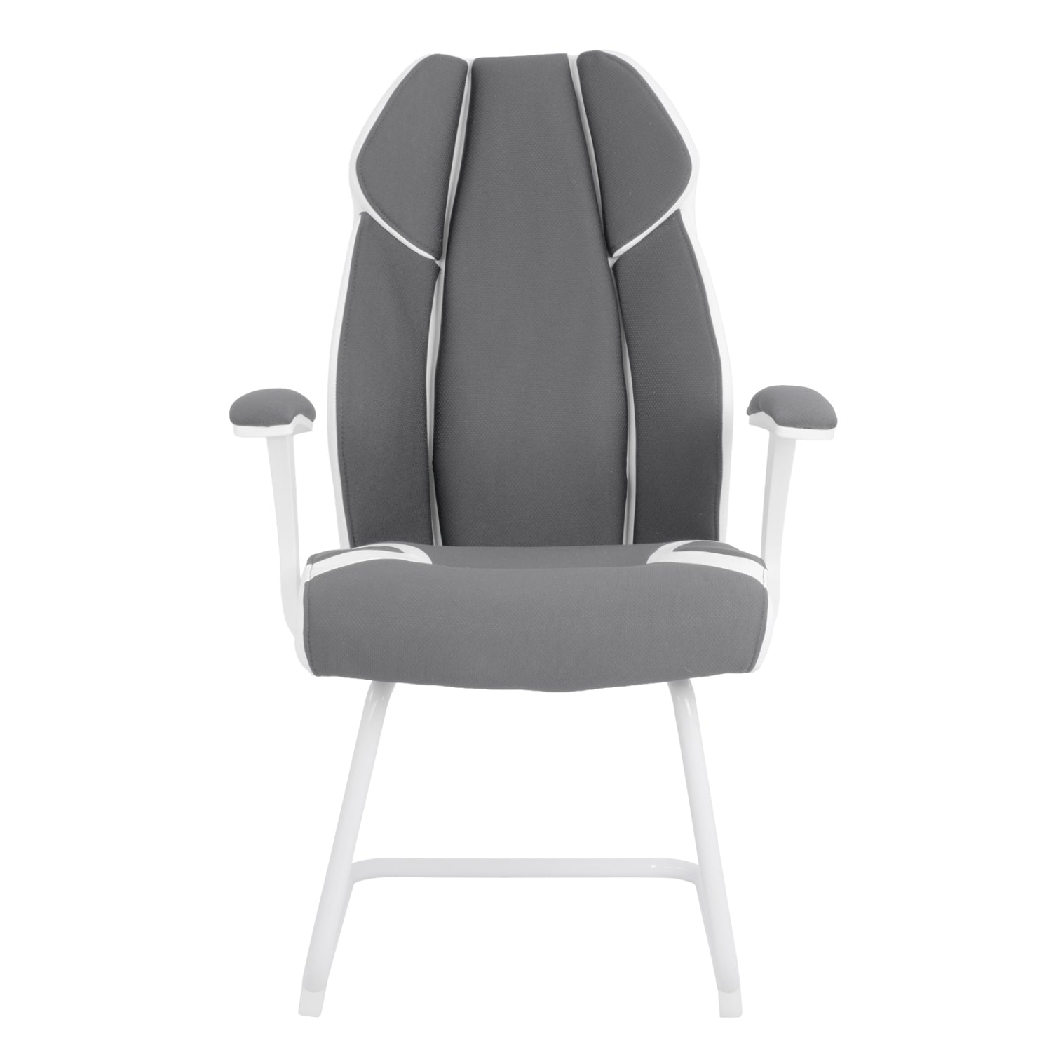 Посетителски стол  ZAHARA сив цвят  63x64x107см