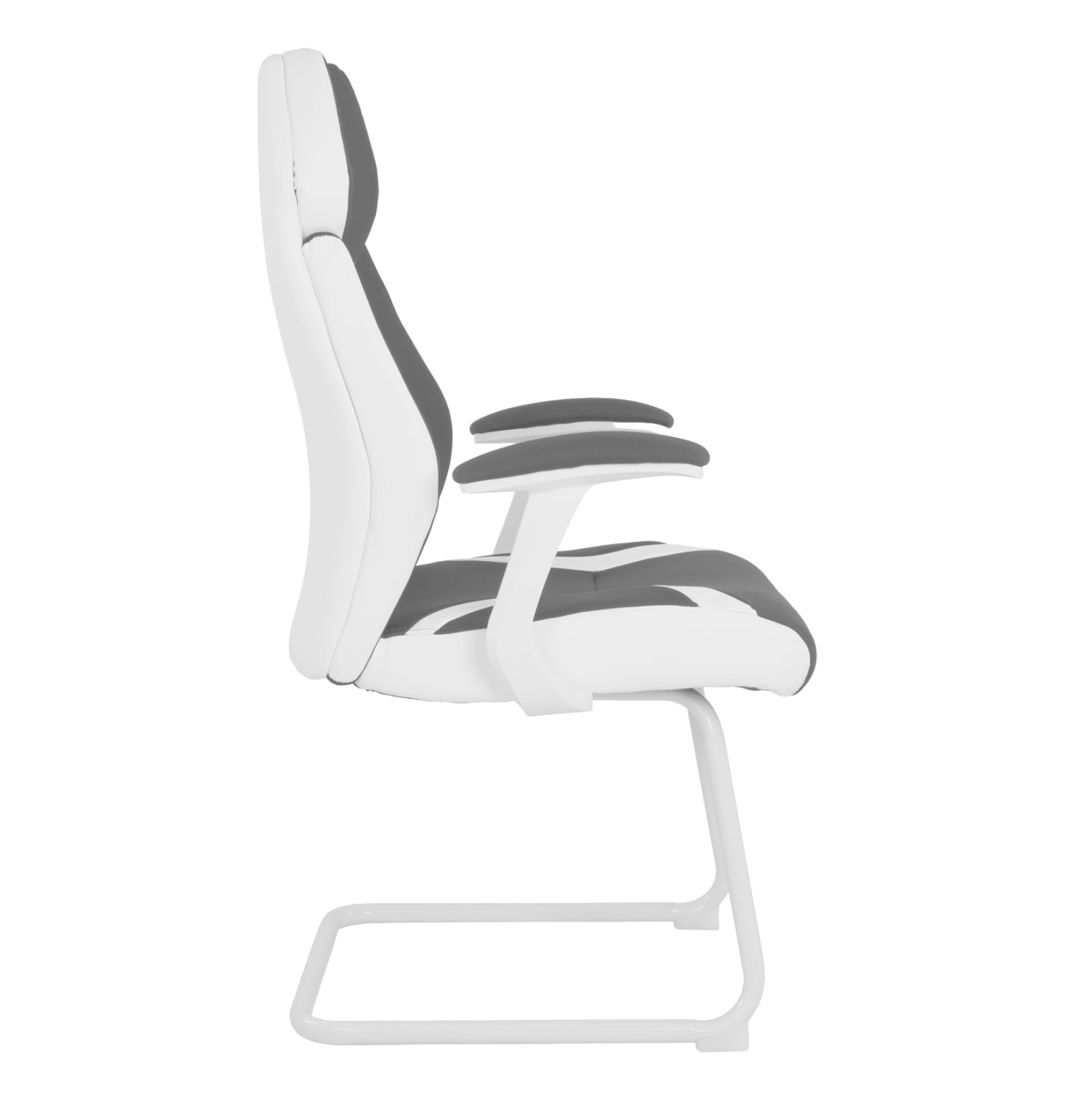 Посетителски стол  ZAHARA сив цвят  63x64x107см