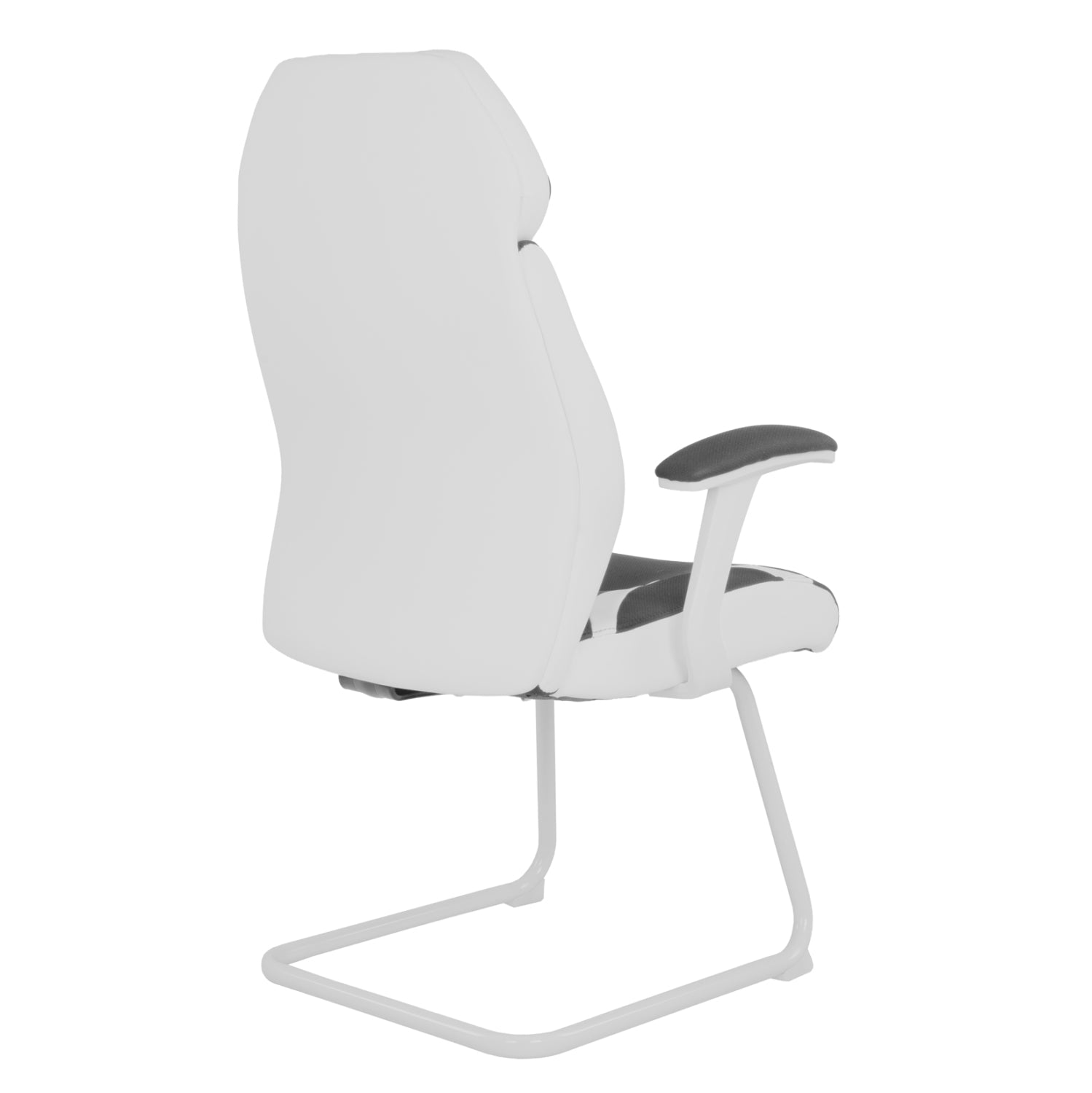 Посетителски стол  ZAHARA сив цвят  63x64x107см