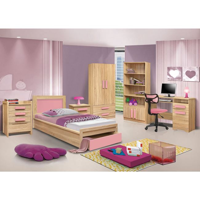 Бюро PLAYROOM  Гърл сонома-розов цвят 110x55x76.5см