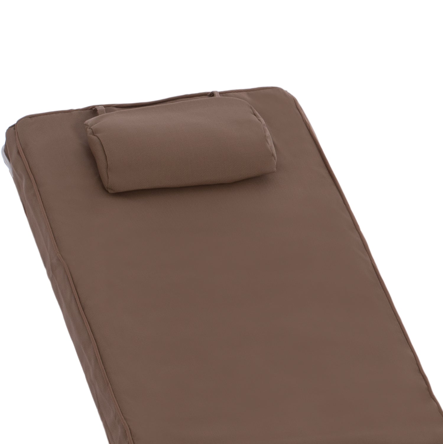 Текстилна възглавница за шезлонг Сифнос 600гр/м2 2x1 цвят мока 194x70x11см