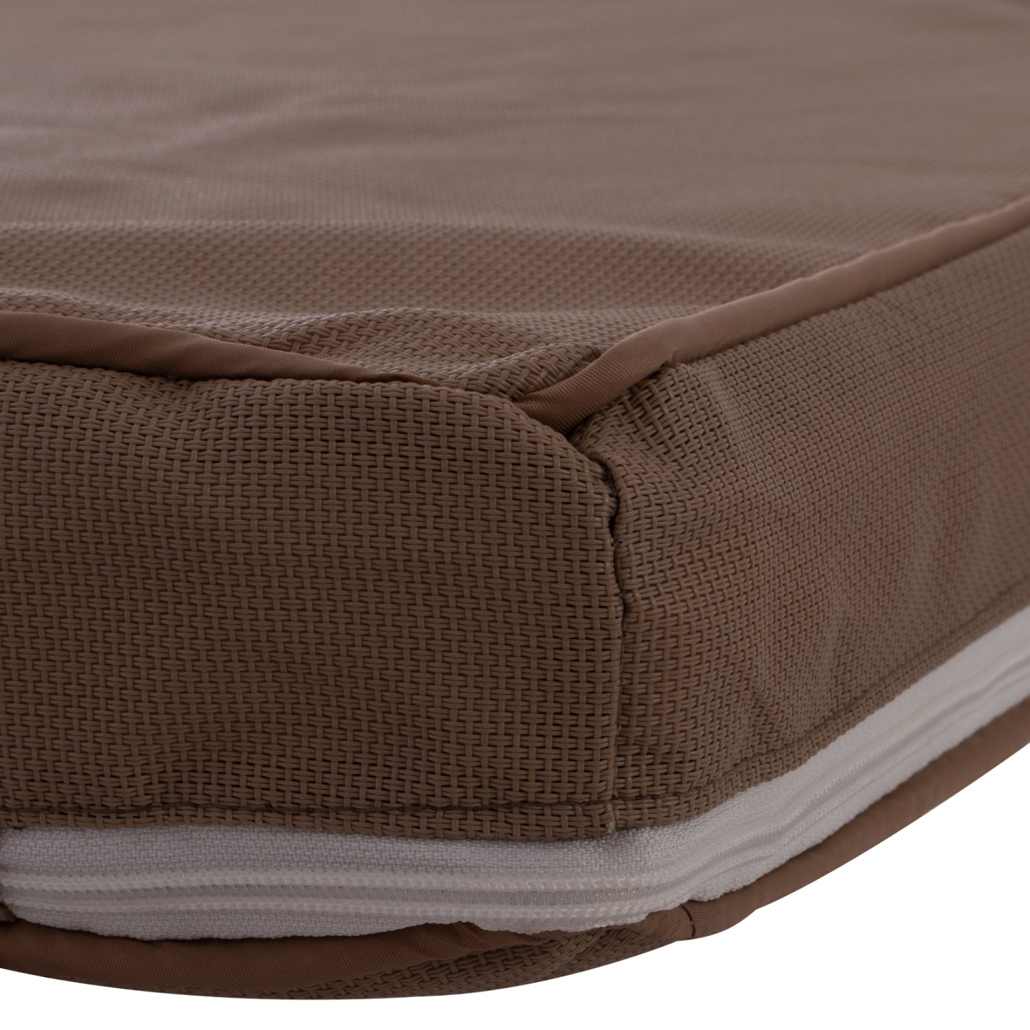 Текстилна възглавница за шезлонг Сифнос 600гр/м2 2x1 цвят мока 194x70x11см