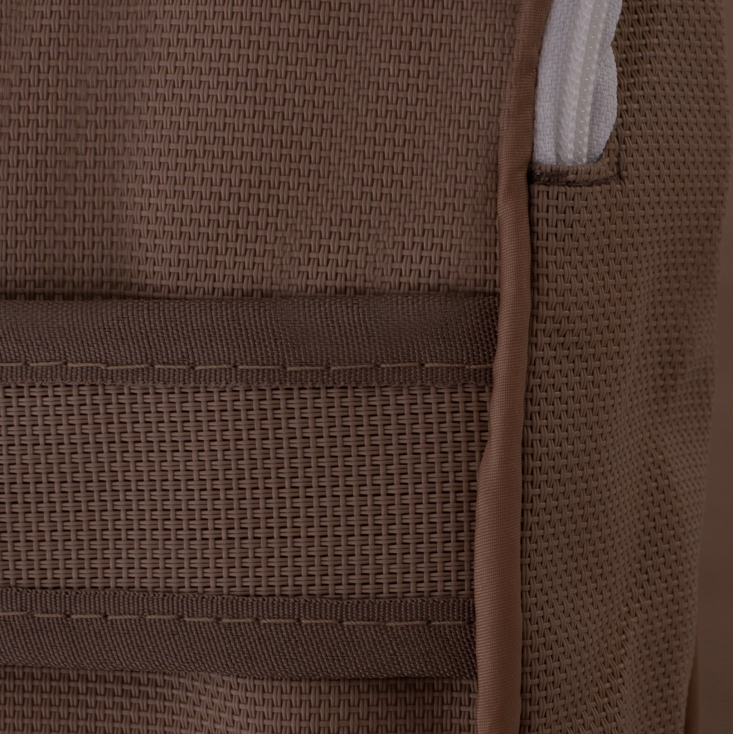 Текстилна възглавница за шезлонг Сифнос 600гр/м2 2x1 цвят мока 194x70x11см