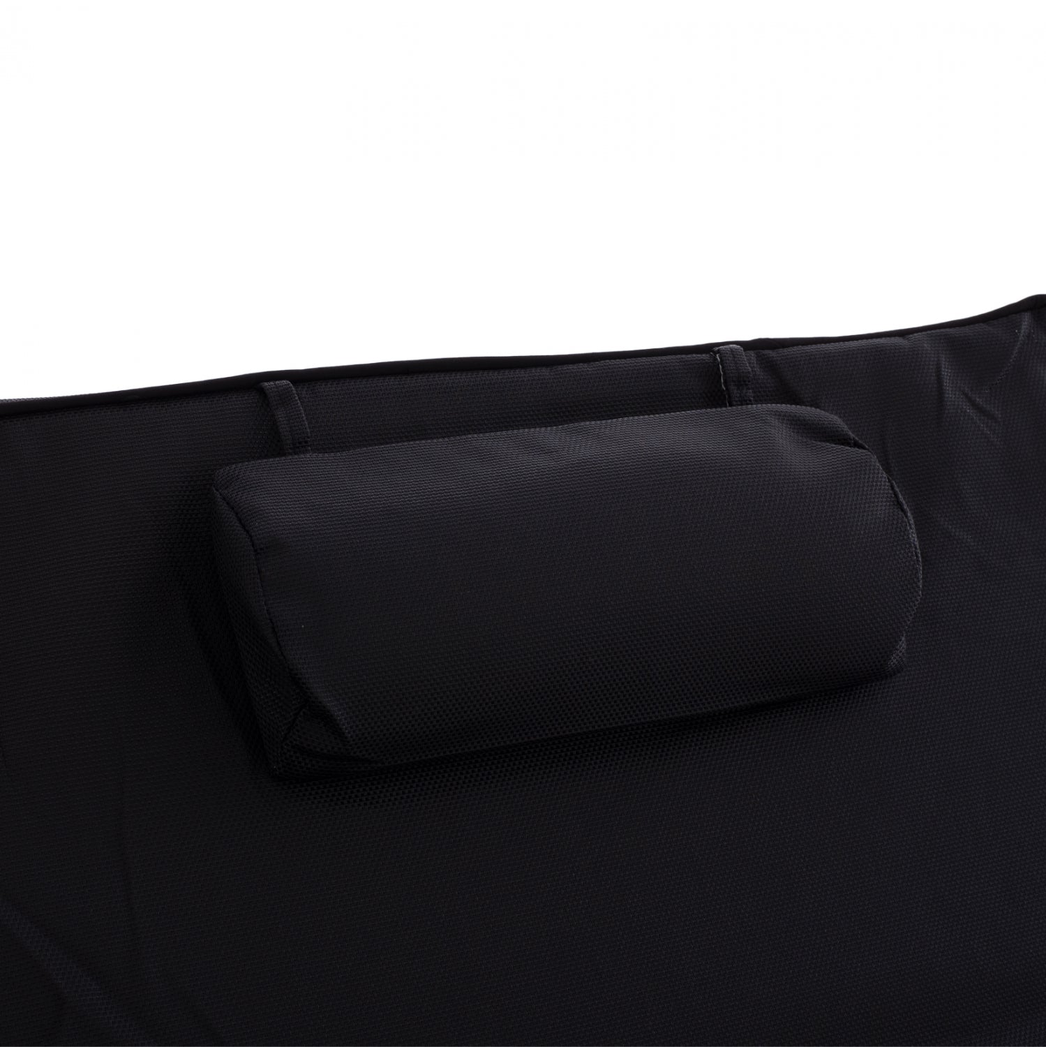 Шалте за шезлонг Сифнос черен цвят 194x70x11-см