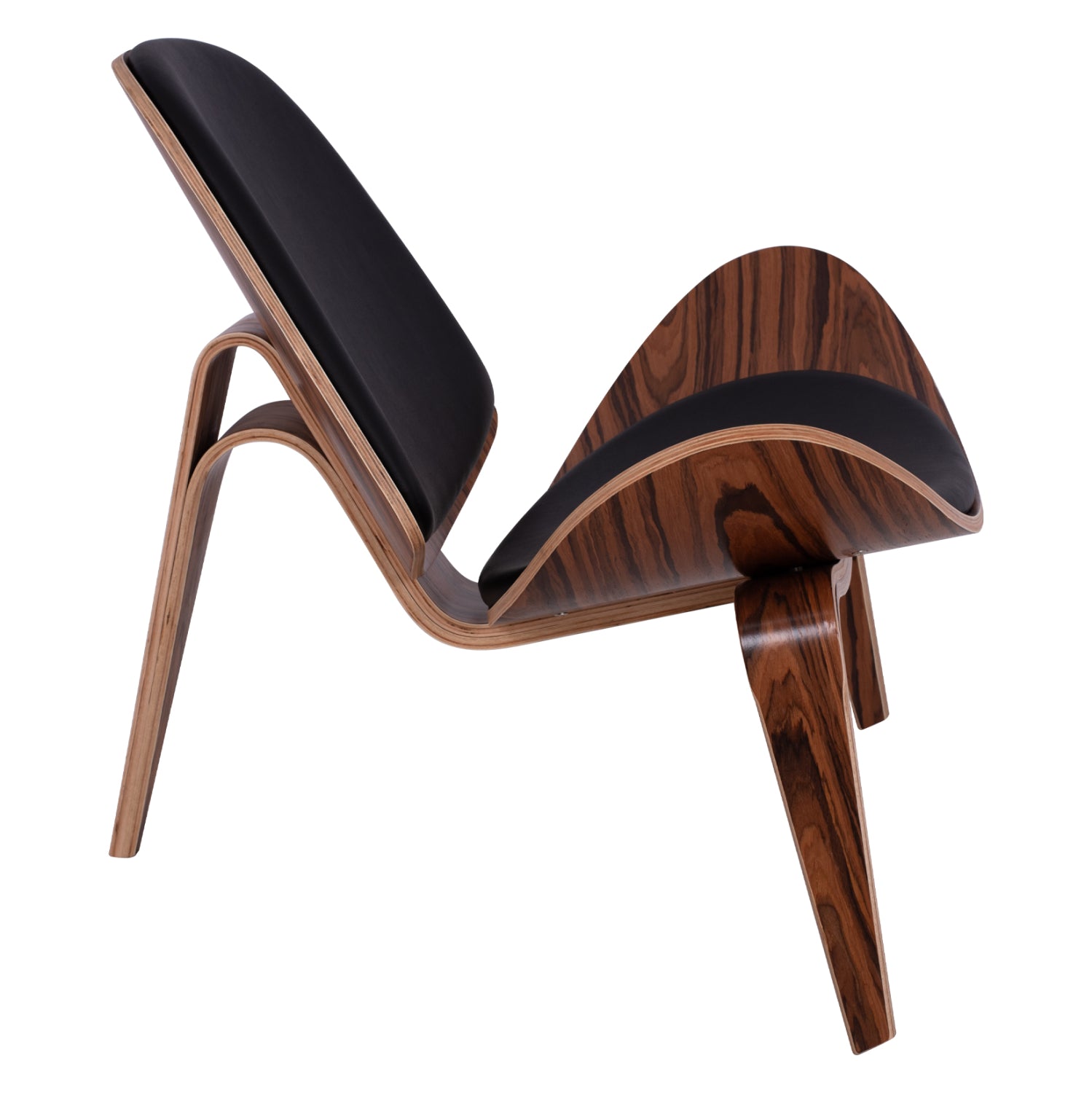 Кресло Супериор Плюс-череша с черна еко кожа 89x83x76