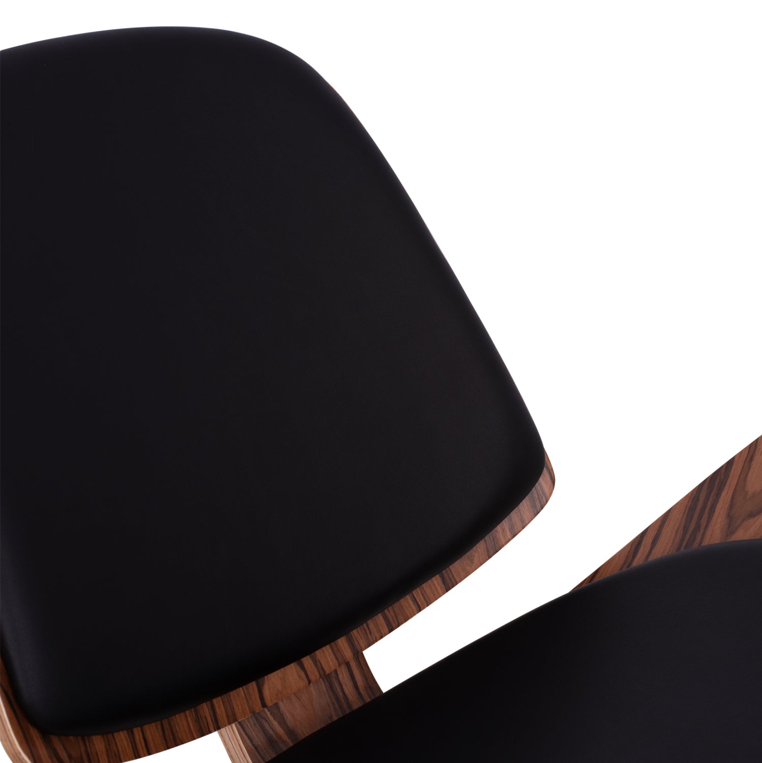 Кресло Супериор Плюс-череша с черна еко кожа 89x83x76