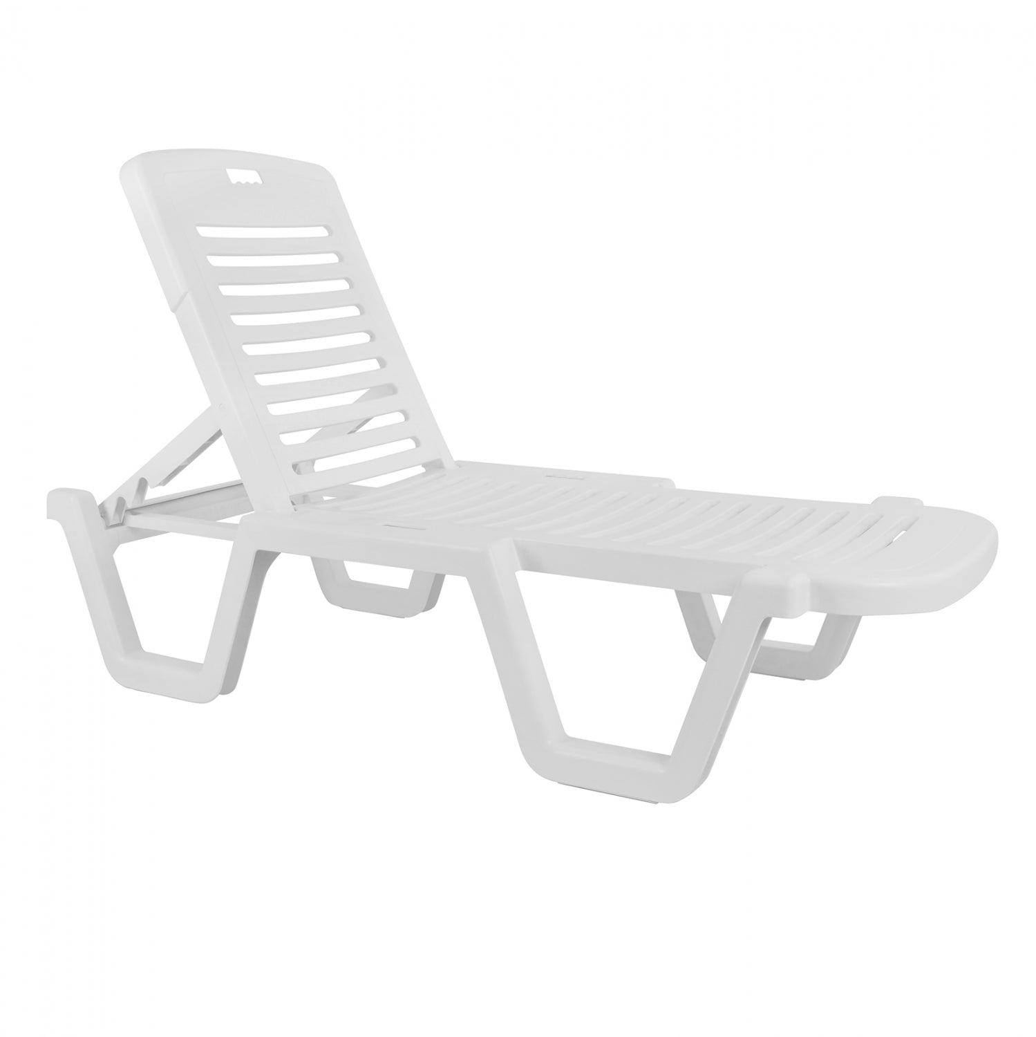 Шезлонг RELAX бял цвят 70x190x36см