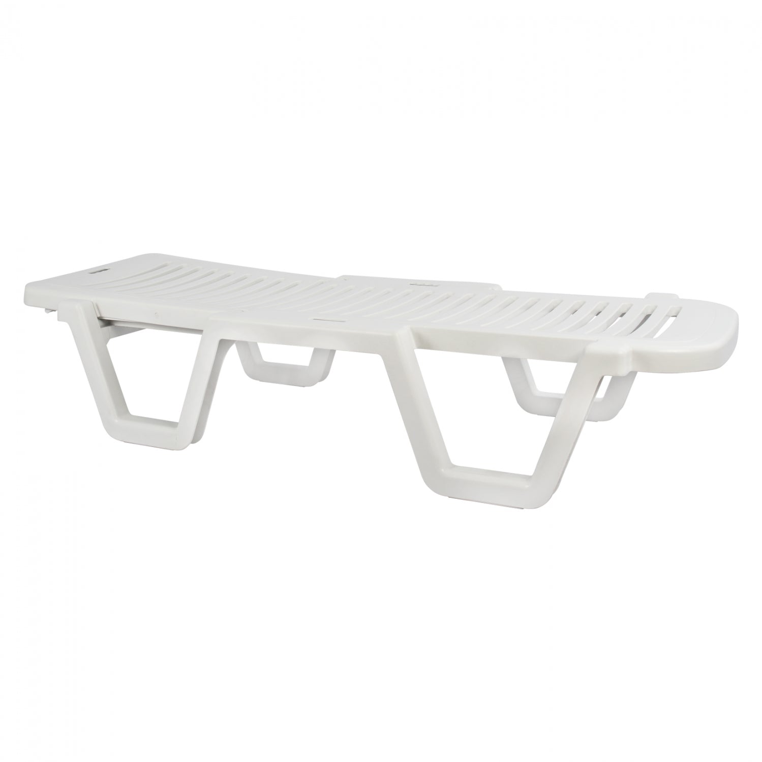 Шезлонг RELAX бял цвят 70x190x36см