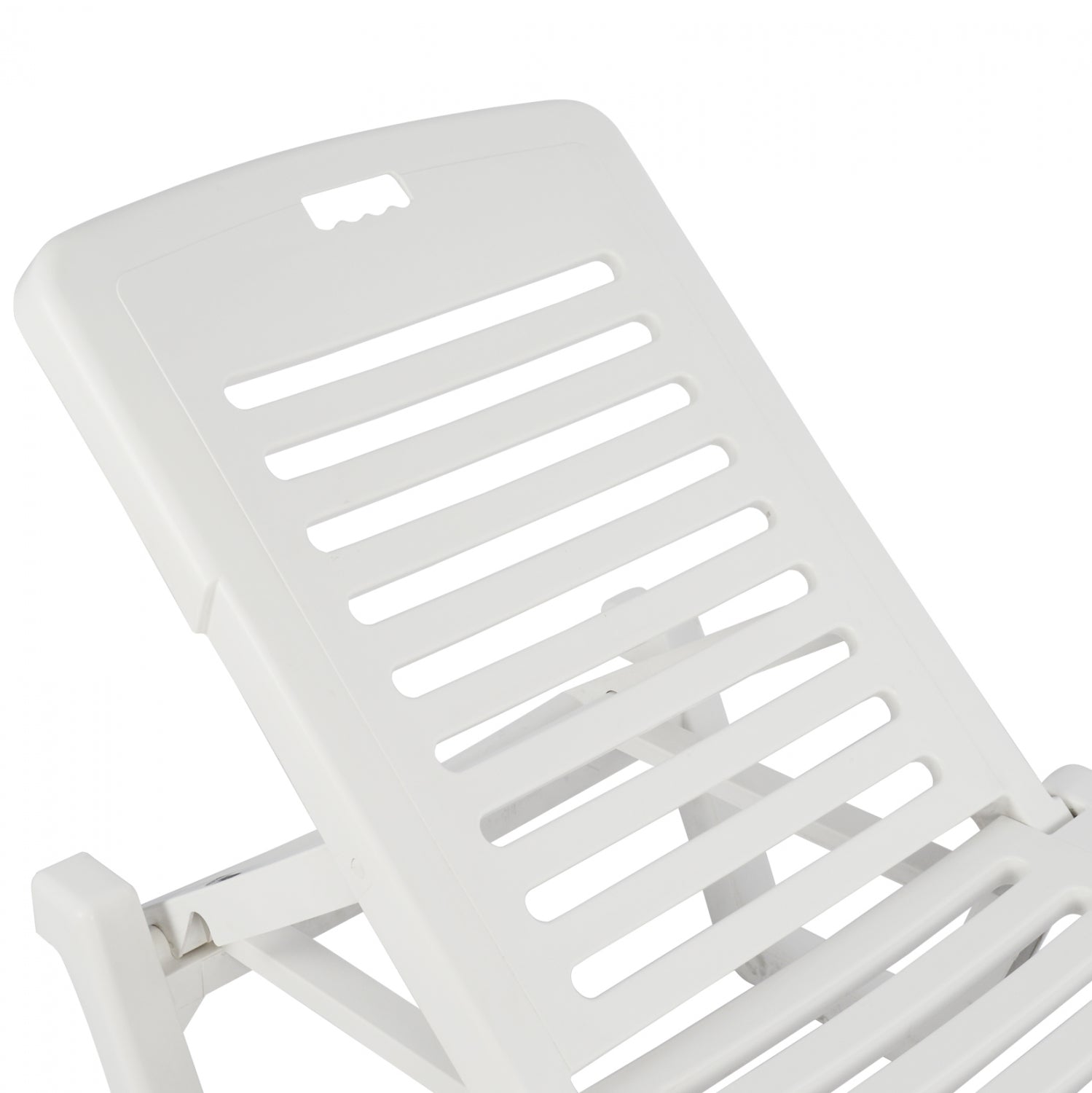 Шезлонг RELAX бял цвят 70x190x36см