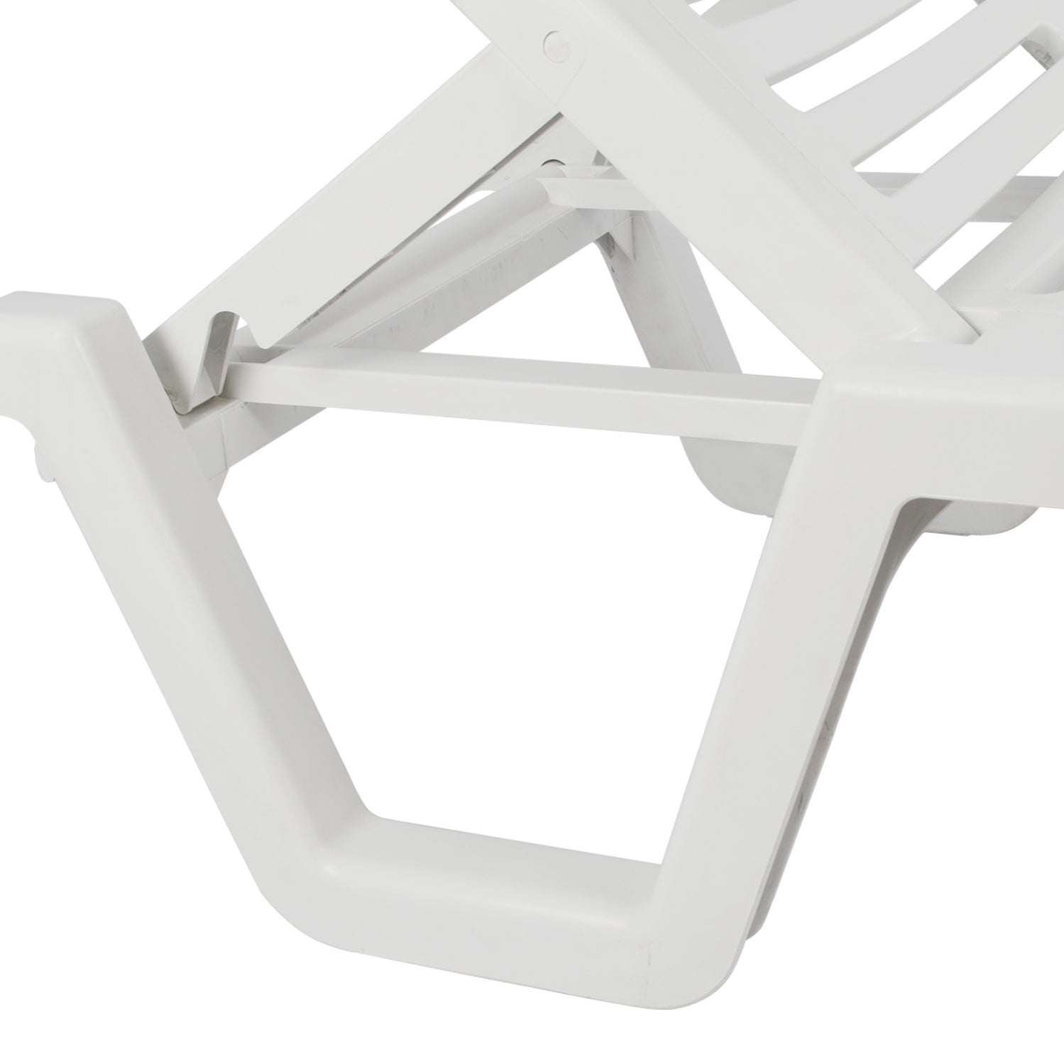 Шезлонг RELAX бял цвят 70x190x36см