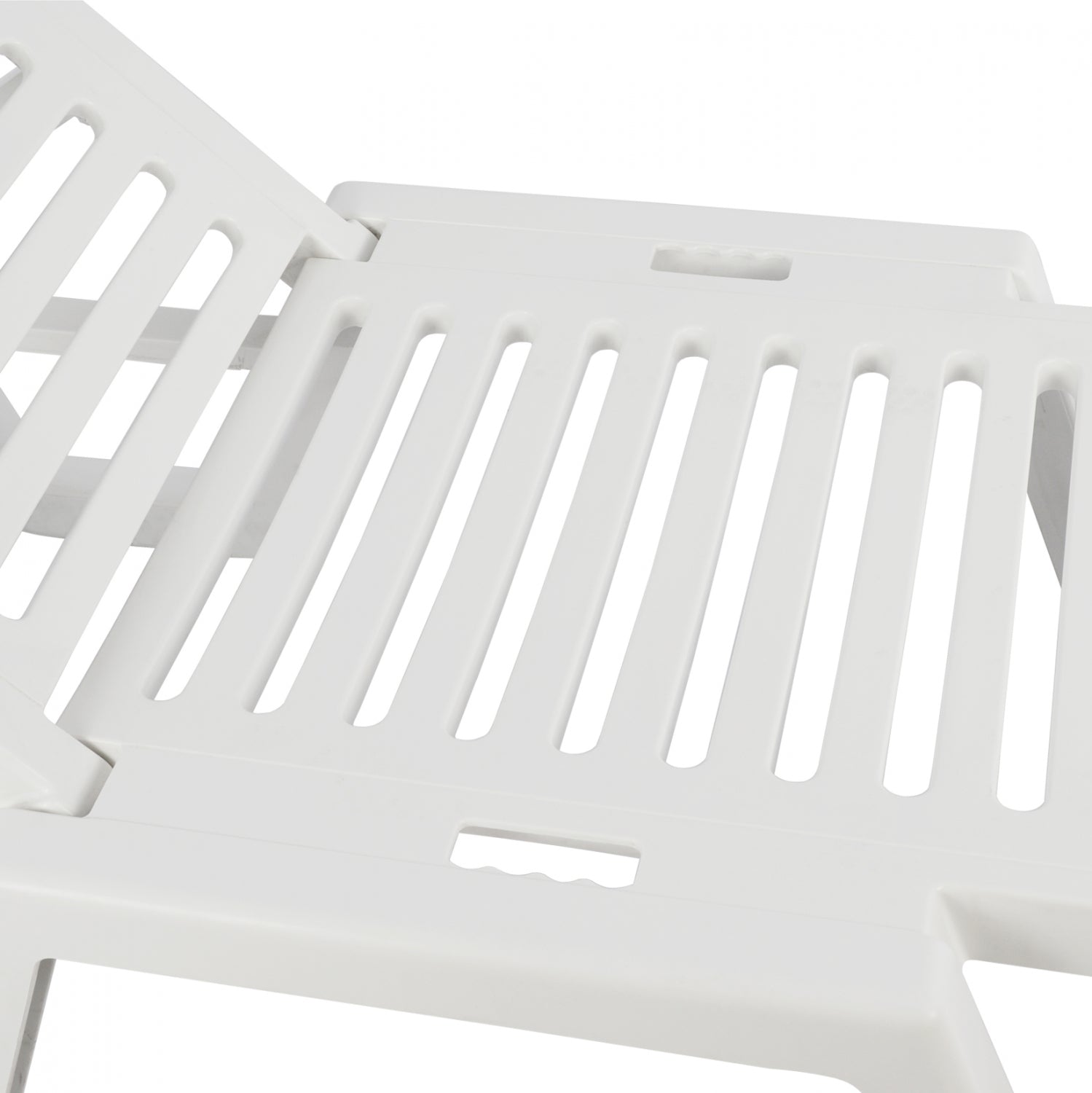 Шезлонг RELAX бял цвят 70x190x36см