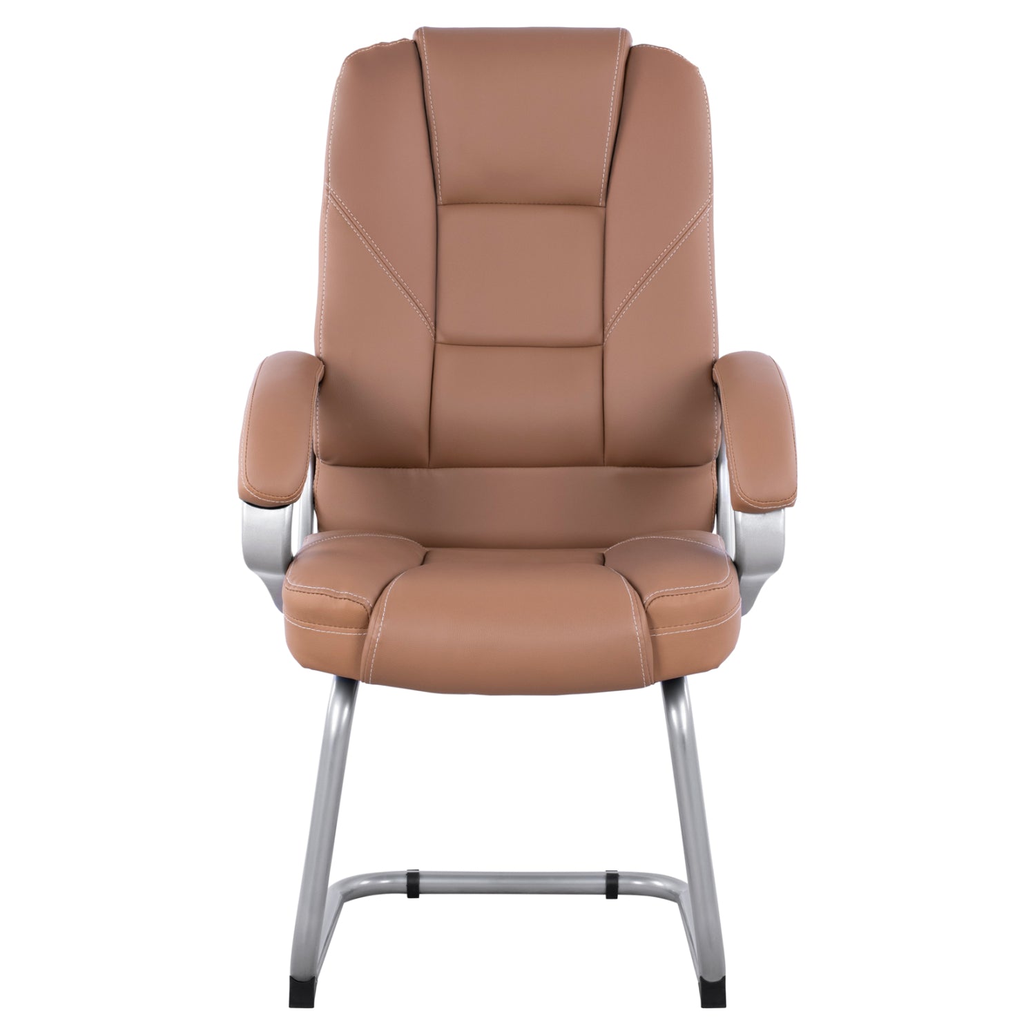 Посетителски стол Сора бежов цвят