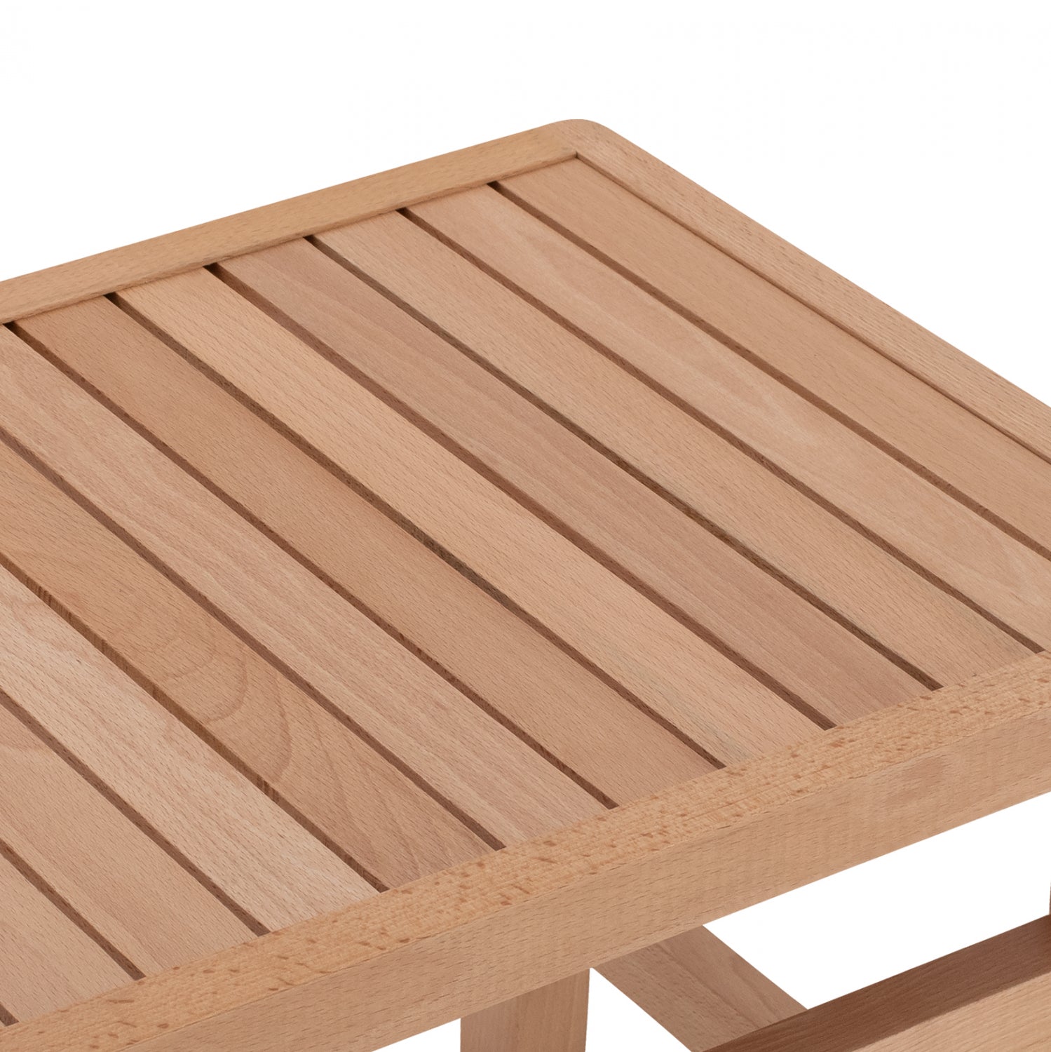 Професионална маса за шезлонг  KOLI натурал 60x40x45см