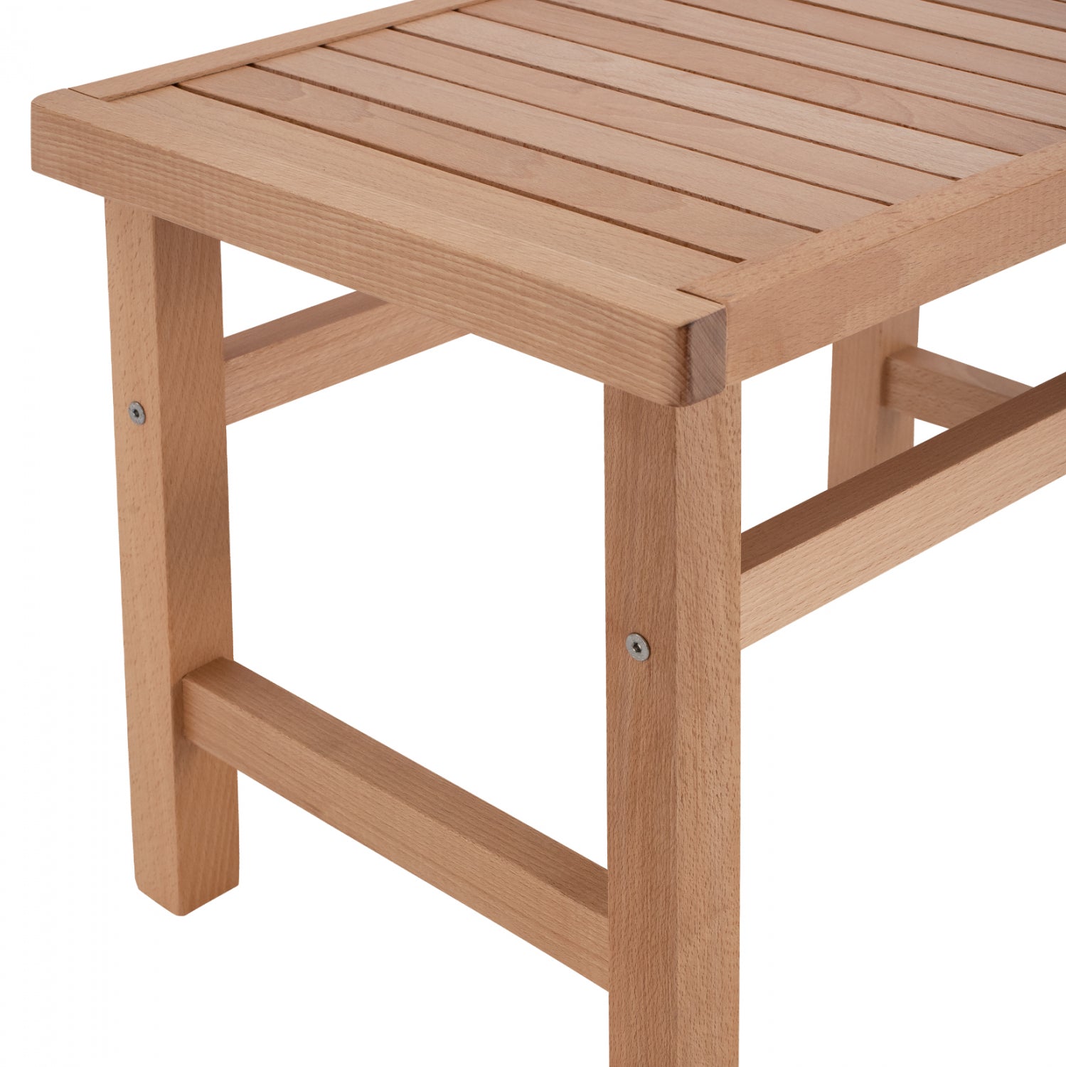 Професионална маса за шезлонг  KOLI натурал 60x40x45см