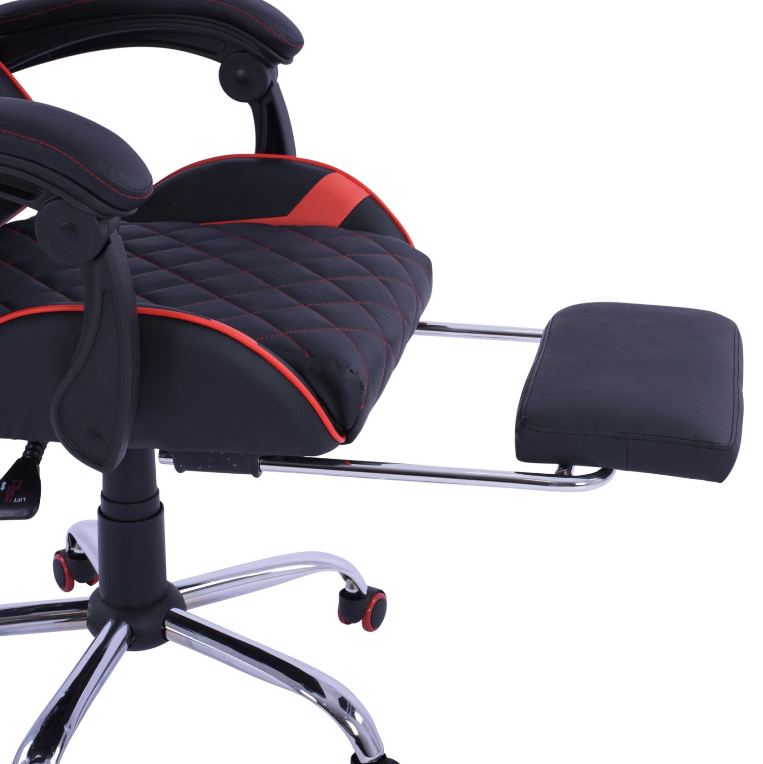 Геймърски стол Skyler черен-червен цвят  63x65x127см