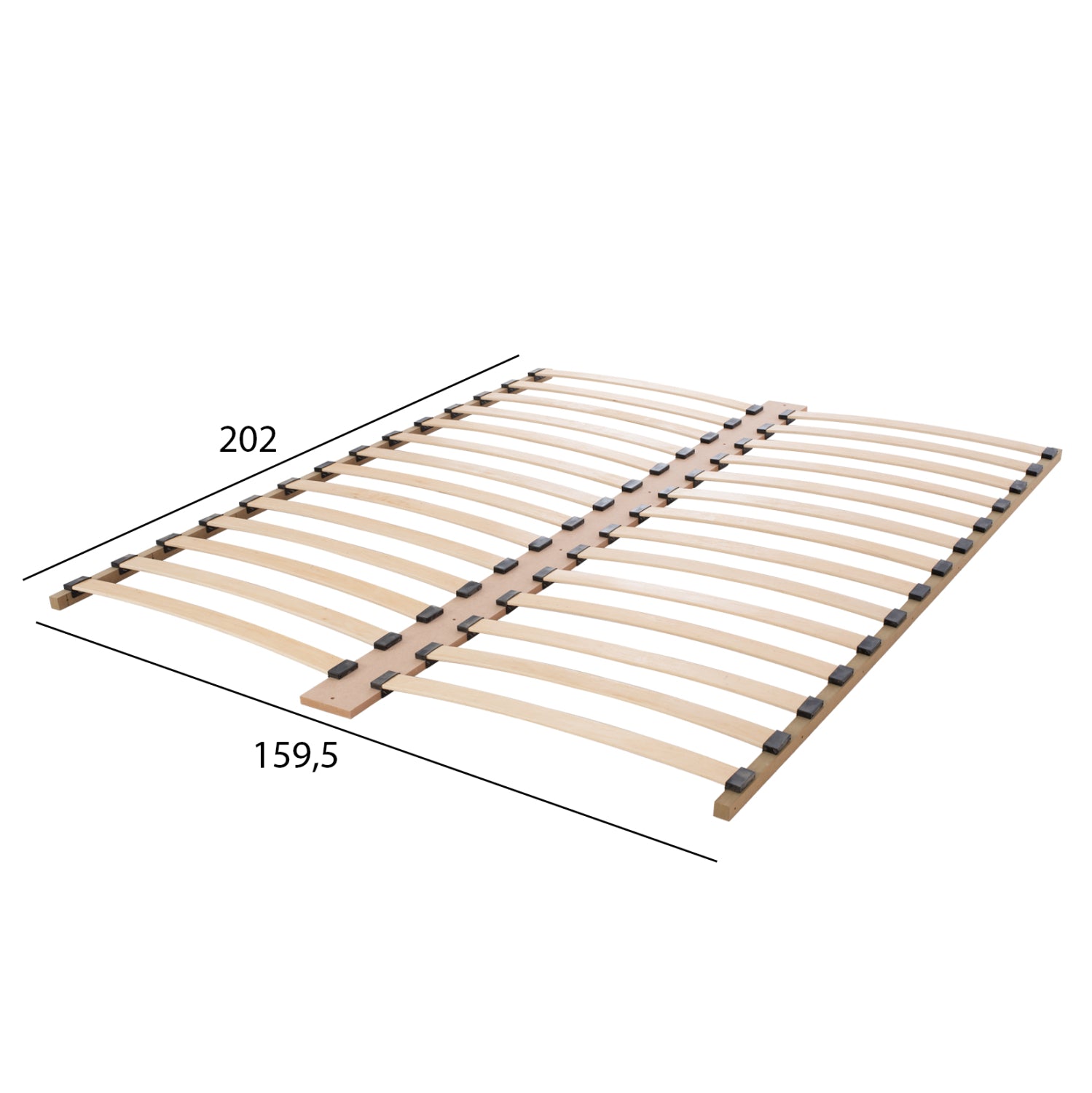 Спален комплект 6бр  ADLER меламинов бял-за матрак 160x200см