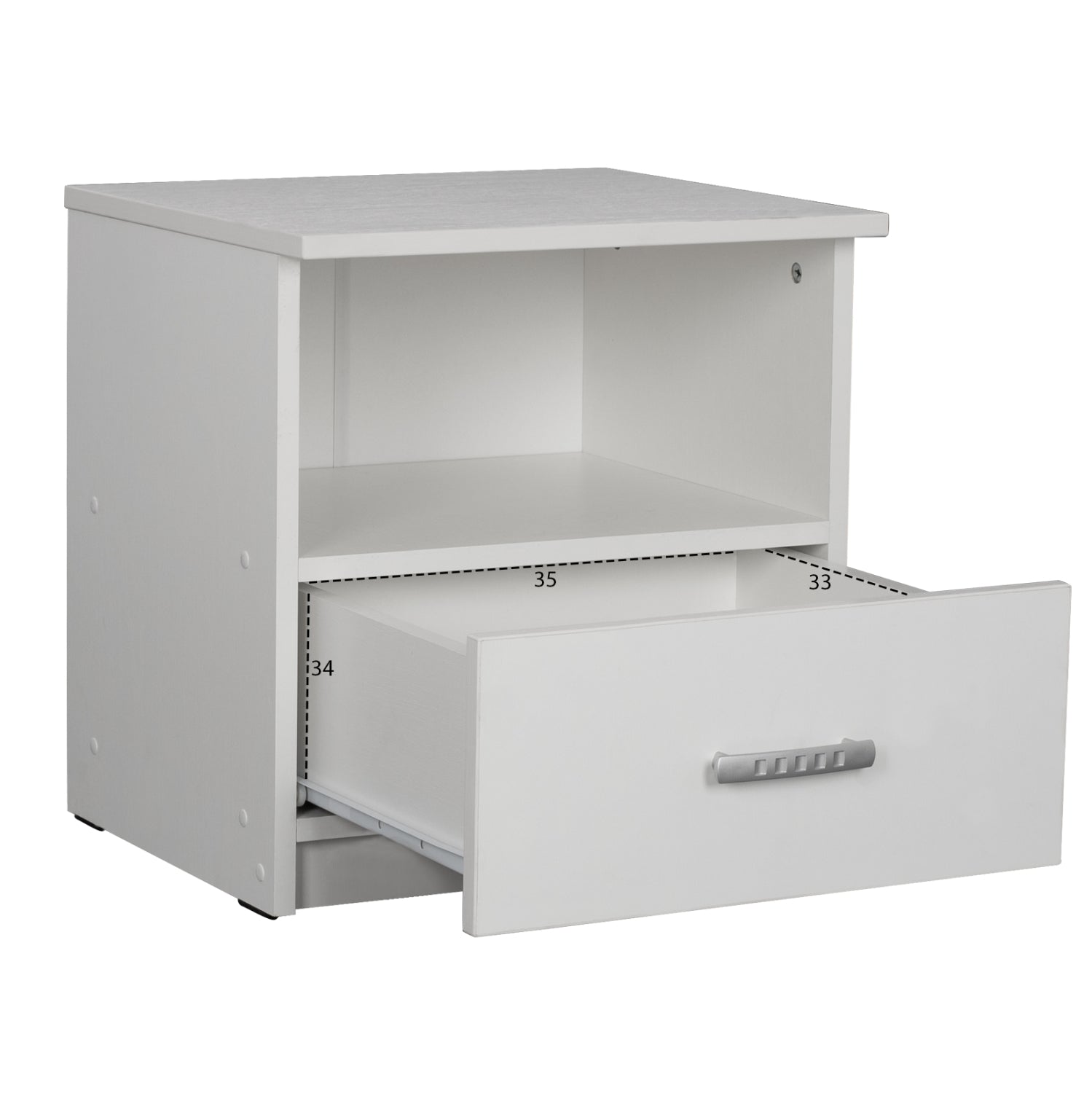 Спален комплект 6бр  ADLER меламинов бял-за матрак 160x200см