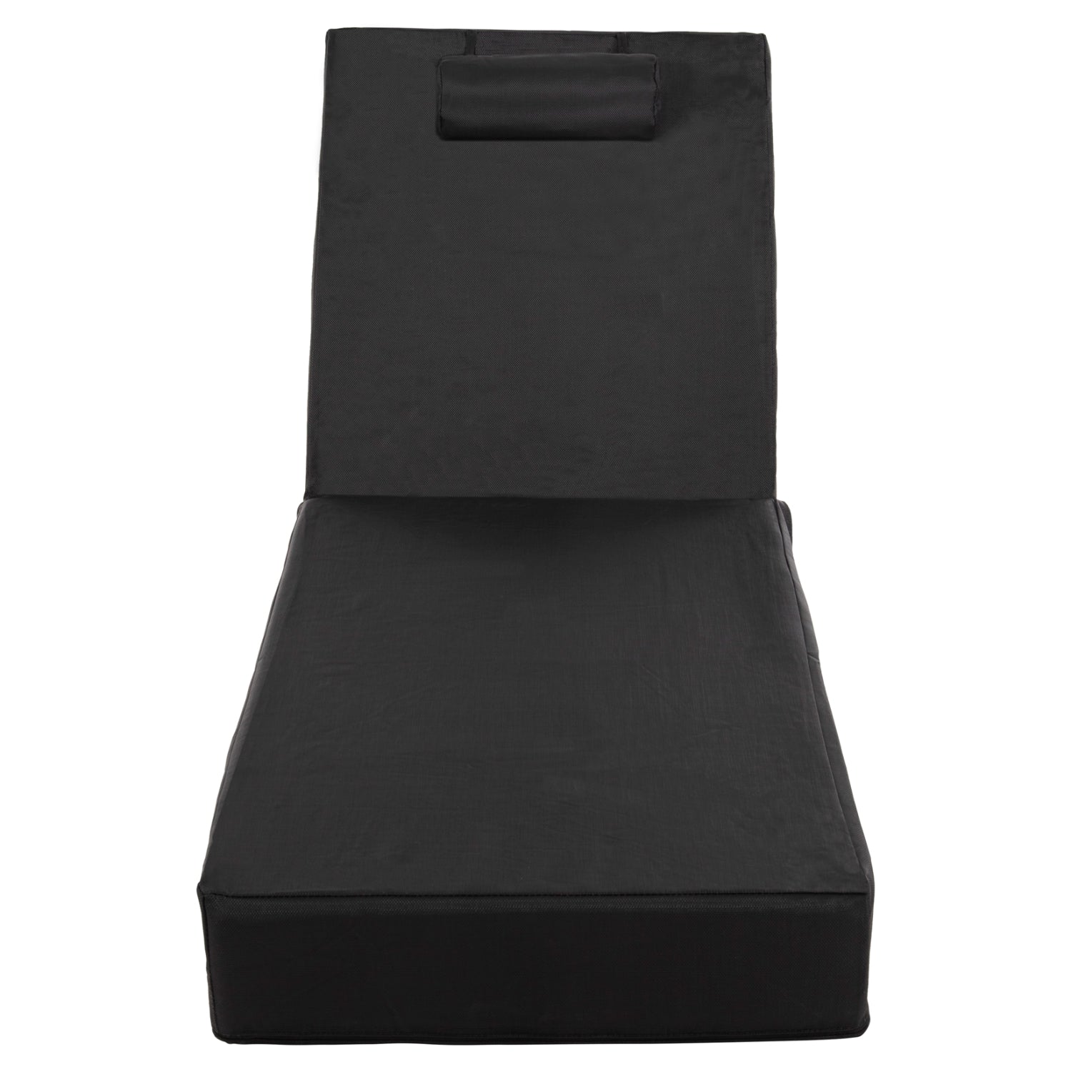 Възглавница за шезлонг Сифнос черен цвят 200(120+80)x70x20см.