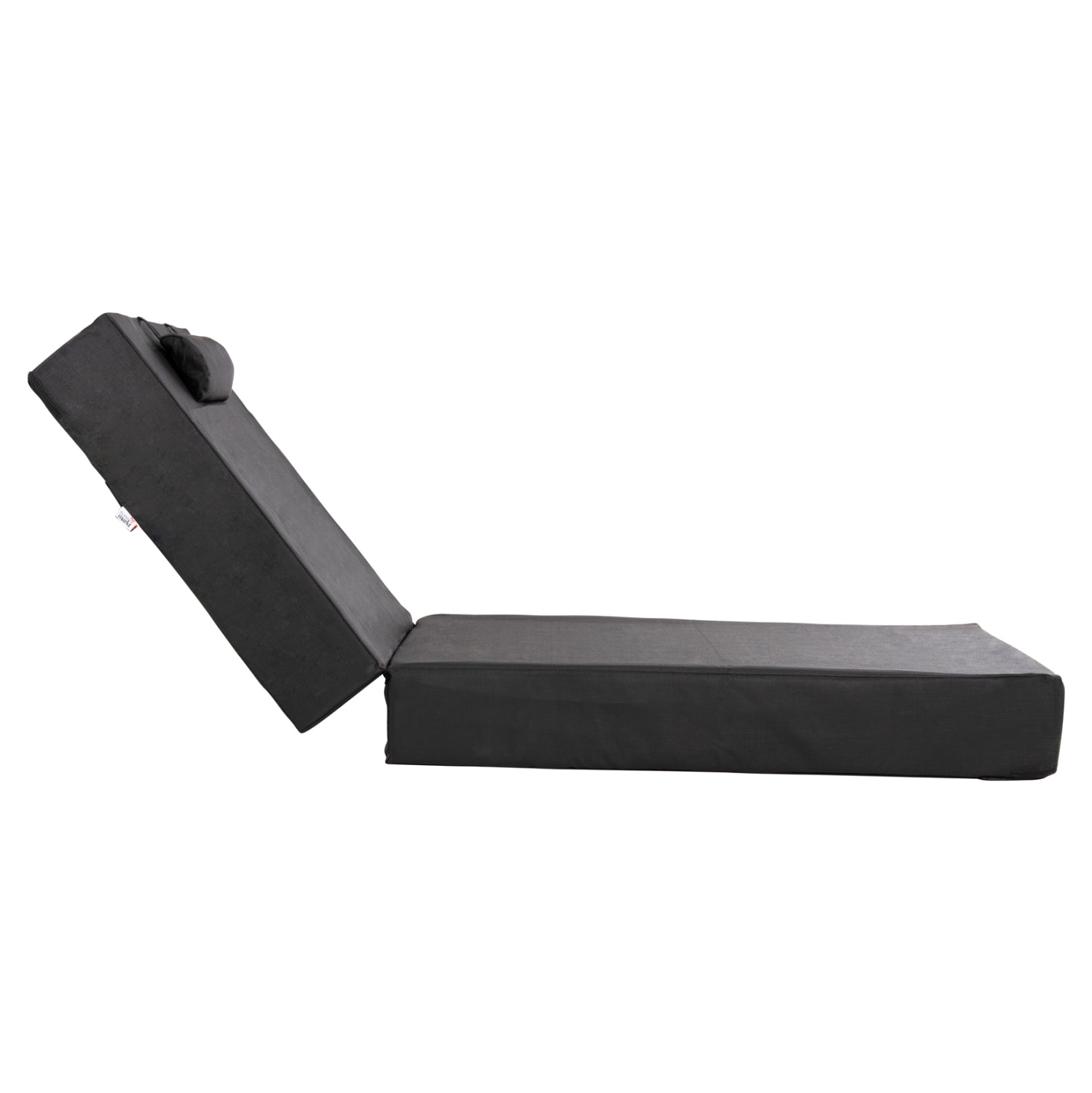 Възглавница за шезлонг Сифнос черен цвят 200(120+80)x70x20см.