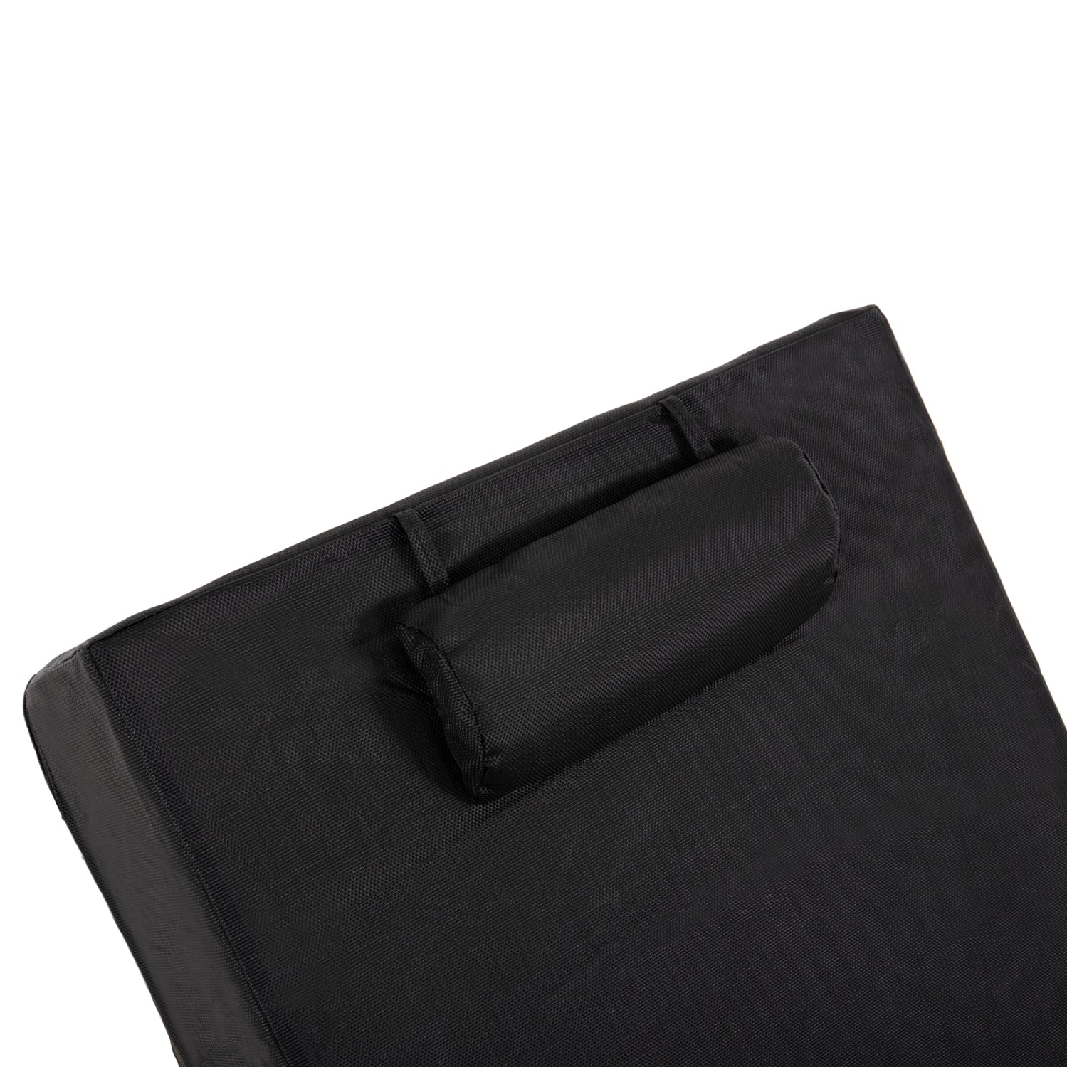 Възглавница за шезлонг Сифнос черен цвят 200(120+80)x70x20см.