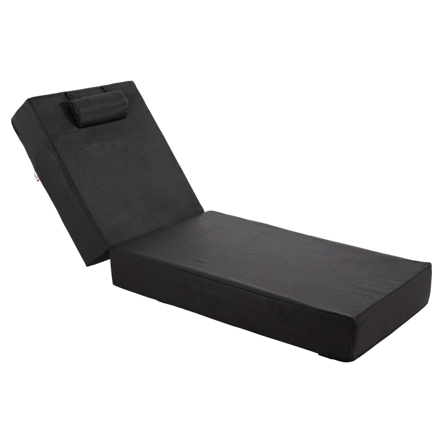 Възглавница за шезлонг Сифнос черен цвят 200(120+80)x70x20см.