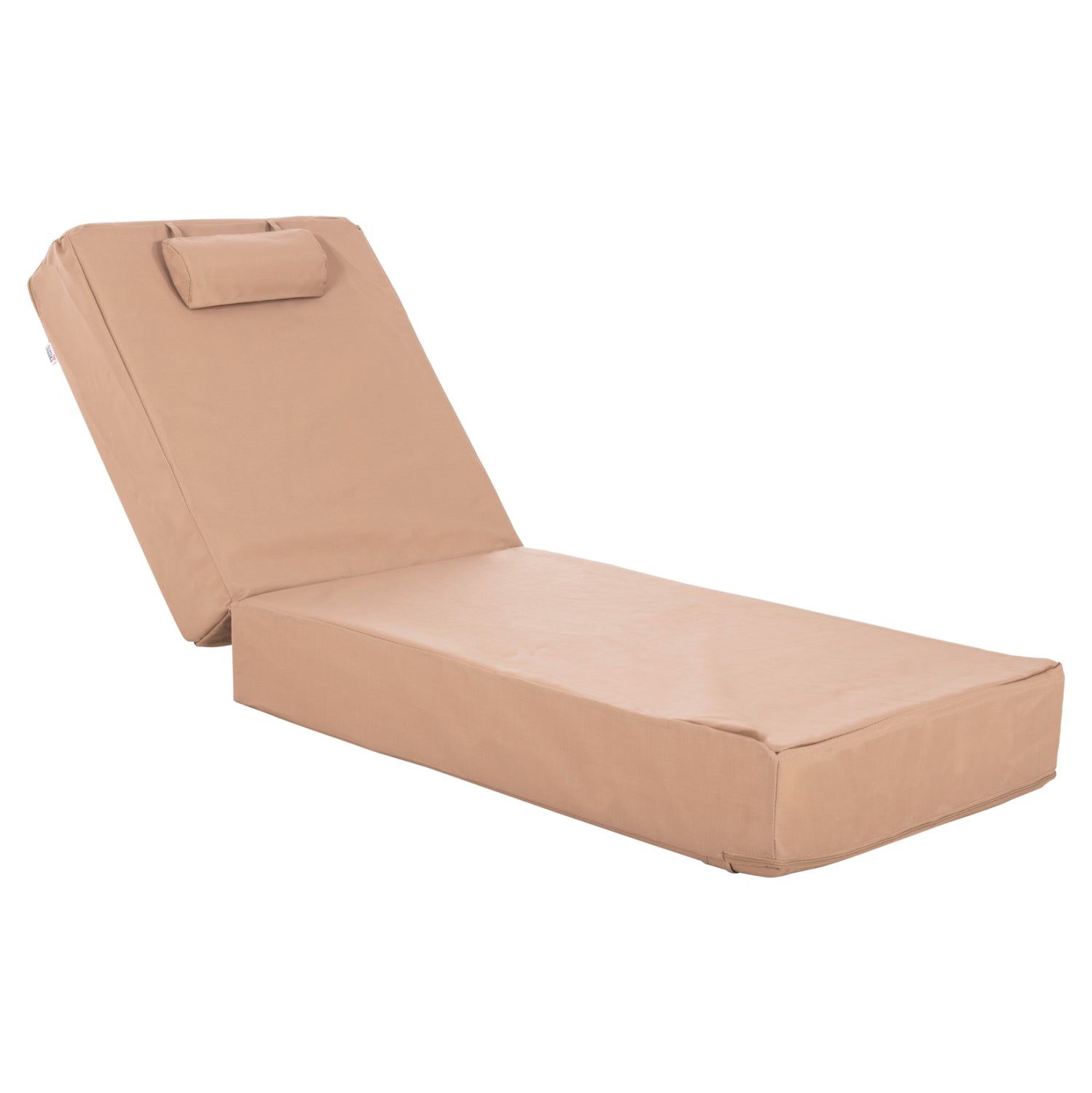 Възглавница за шезлонг Сифнос текстил 200(120+80)х70х20см мока цвят