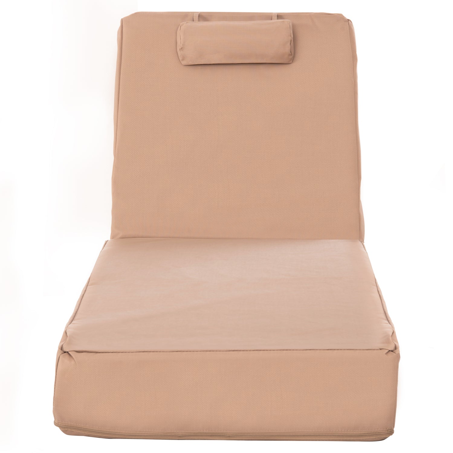 Възглавница за шезлонг Сифнос текстил 200(120+80)х70х20см мока цвят